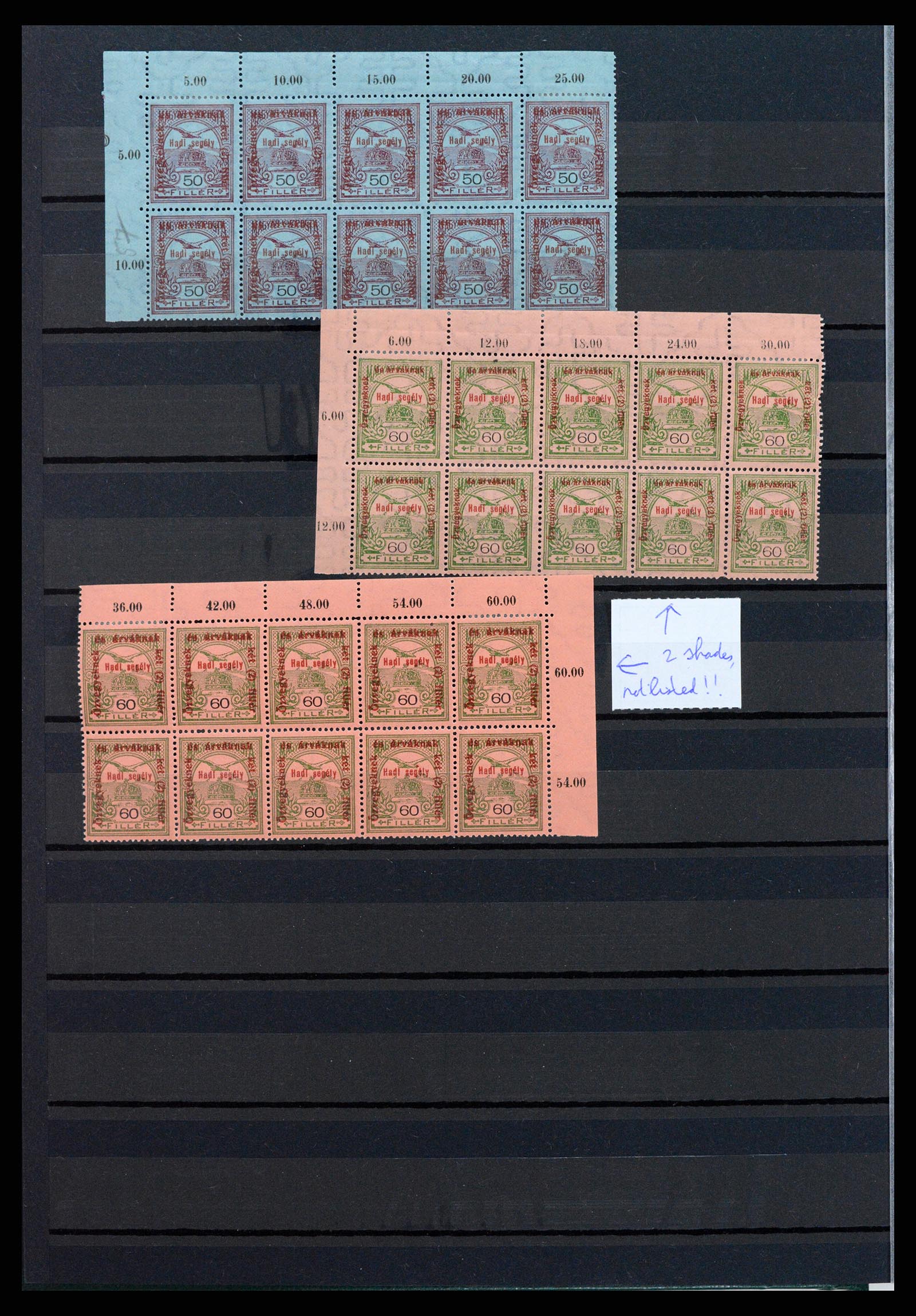 37872 017 - Postzegelverzameling 37872 Hongarije 1913-1915.