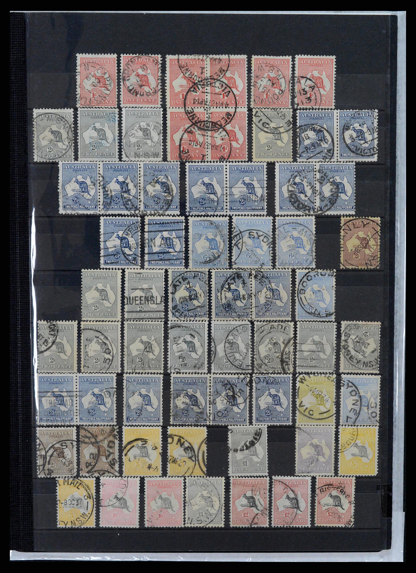 37875 001 - Postzegelverzameling 37875 Australië 1913-1936.