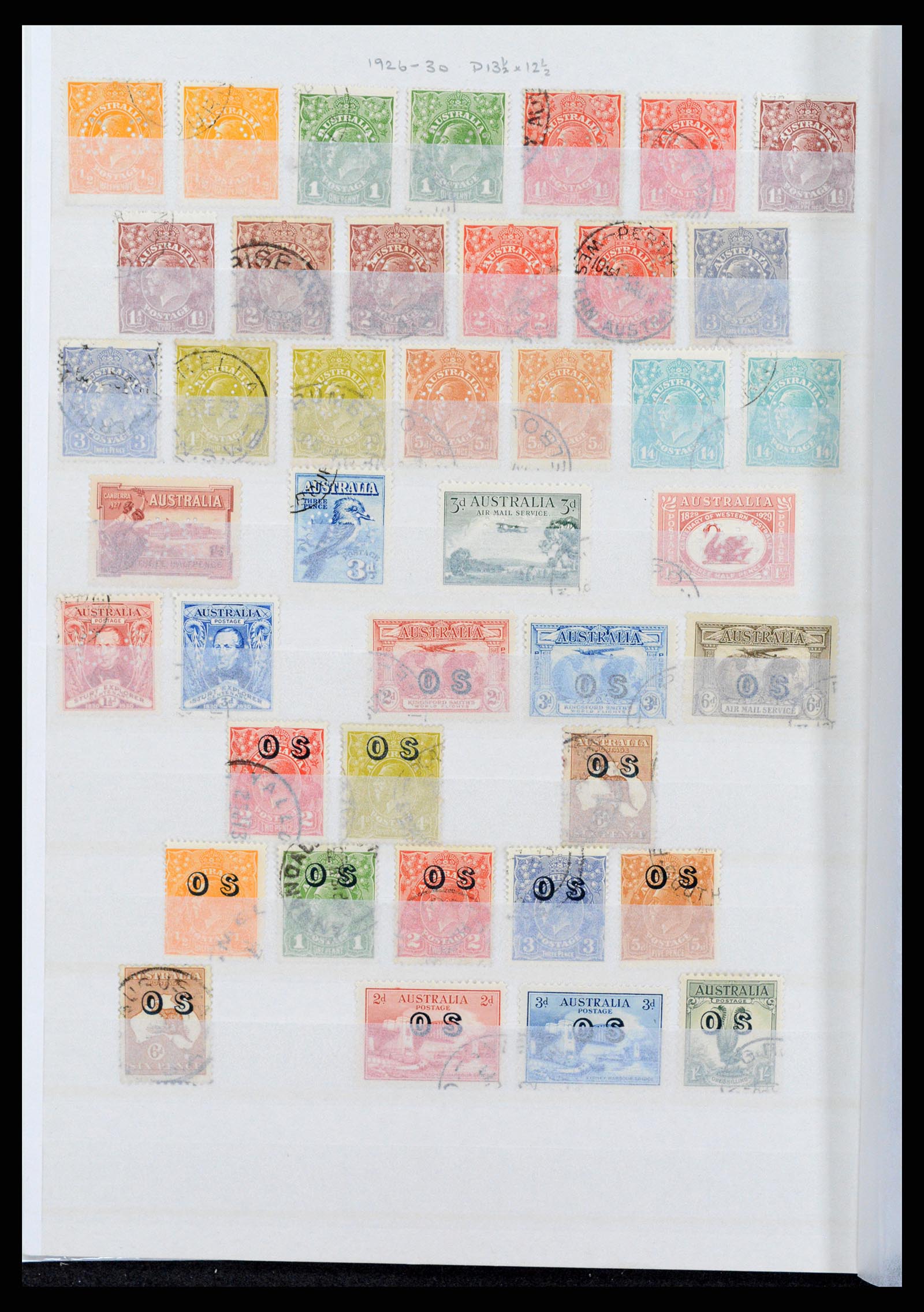 37875 004 - Postzegelverzameling 37875 Australië 1913-1936.