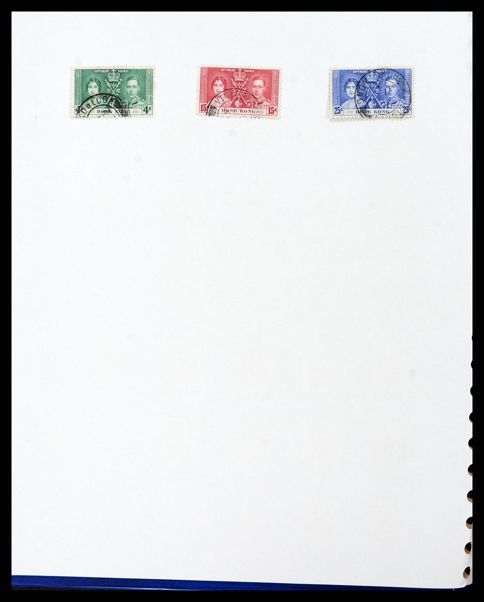 37876 002 - Postzegelverzameling 37876 Hongkong 1937-1984.