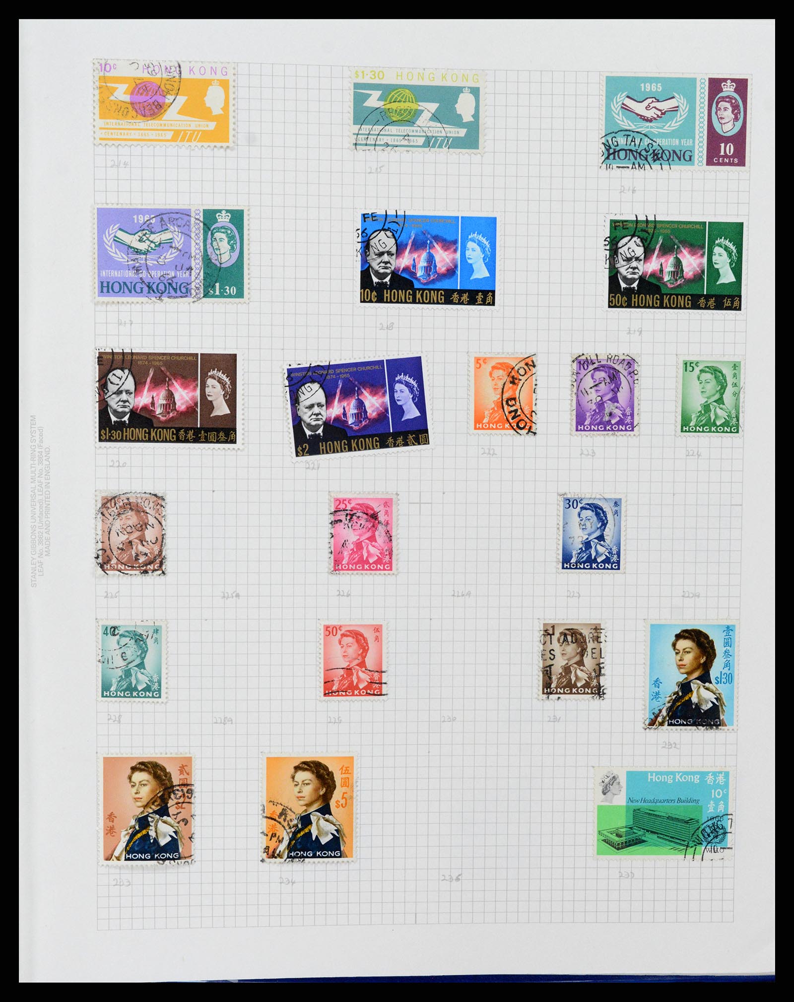 37876 006 - Postzegelverzameling 37876 Hongkong 1937-1984.
