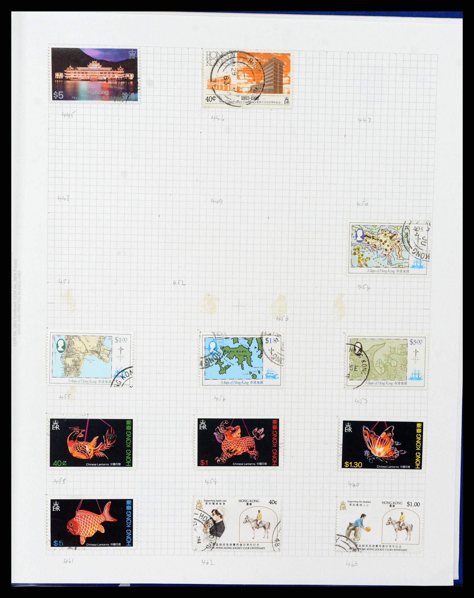 37876 018 - Stamp Collection 37876 Hong Kong 1937-1984.