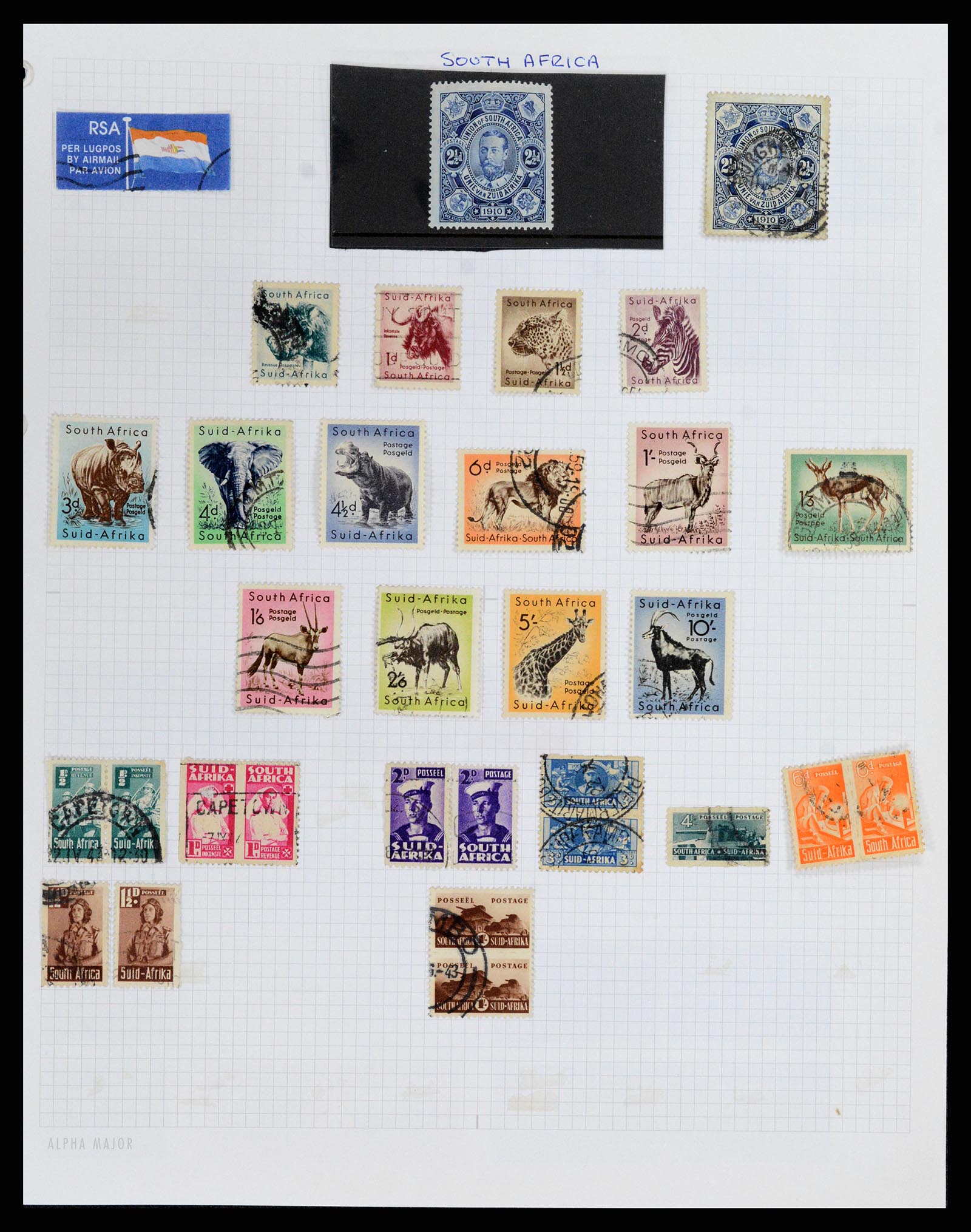 37877 001 - Stamp Collection 37877 Zuid Afrika 1910-2000.