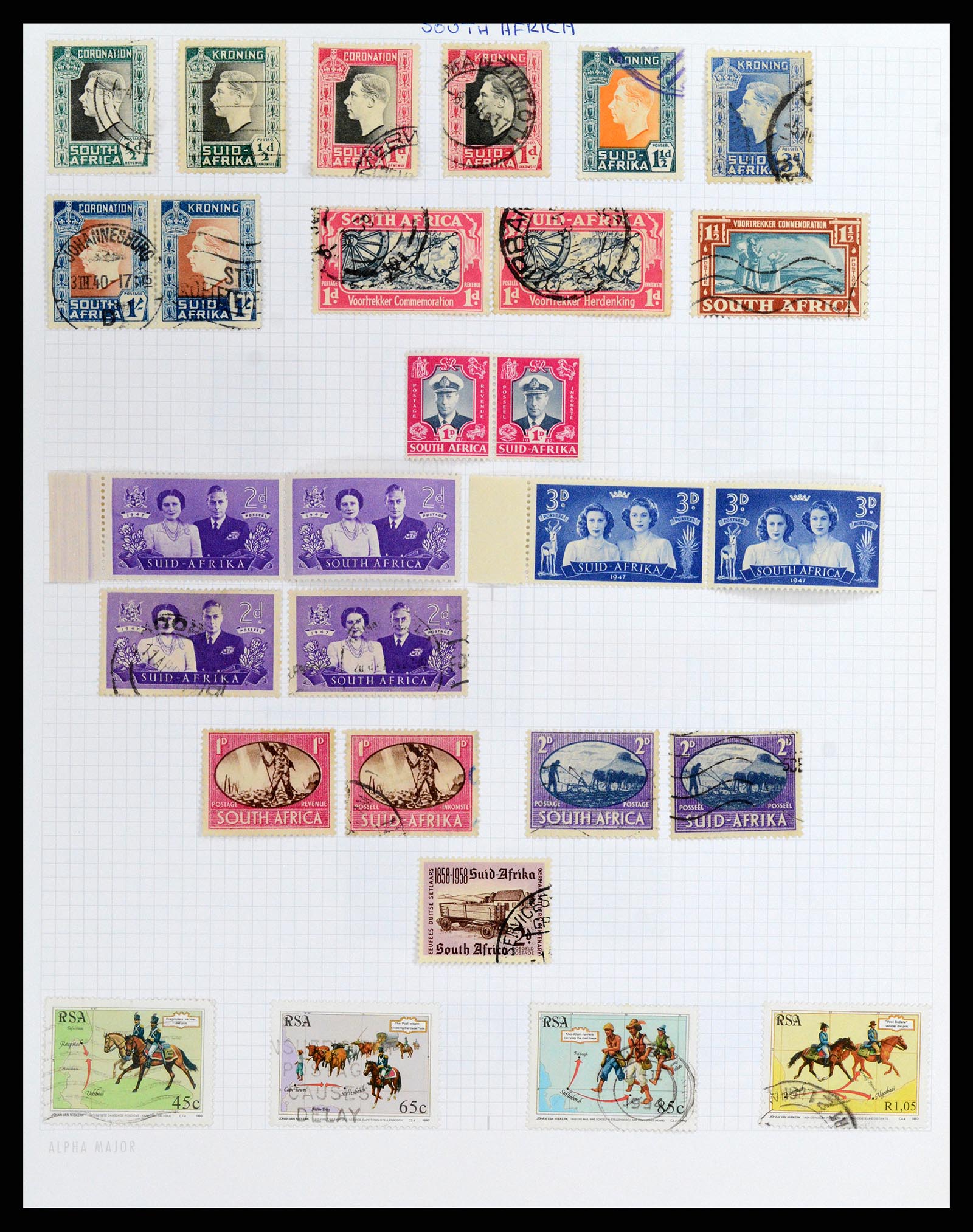 37877 007 - Stamp Collection 37877 Zuid Afrika 1910-2000.