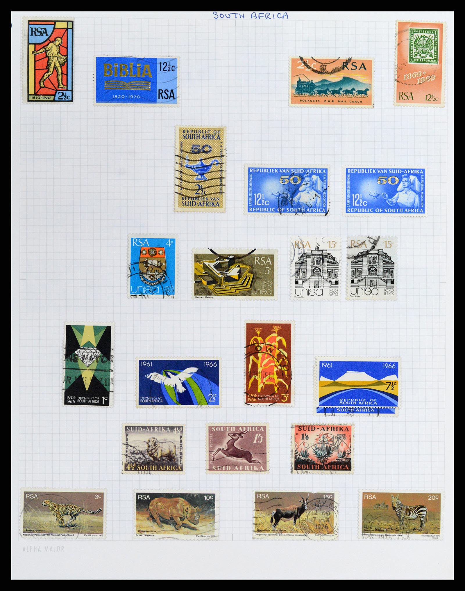 37877 009 - Stamp Collection 37877 Zuid Afrika 1910-2000.