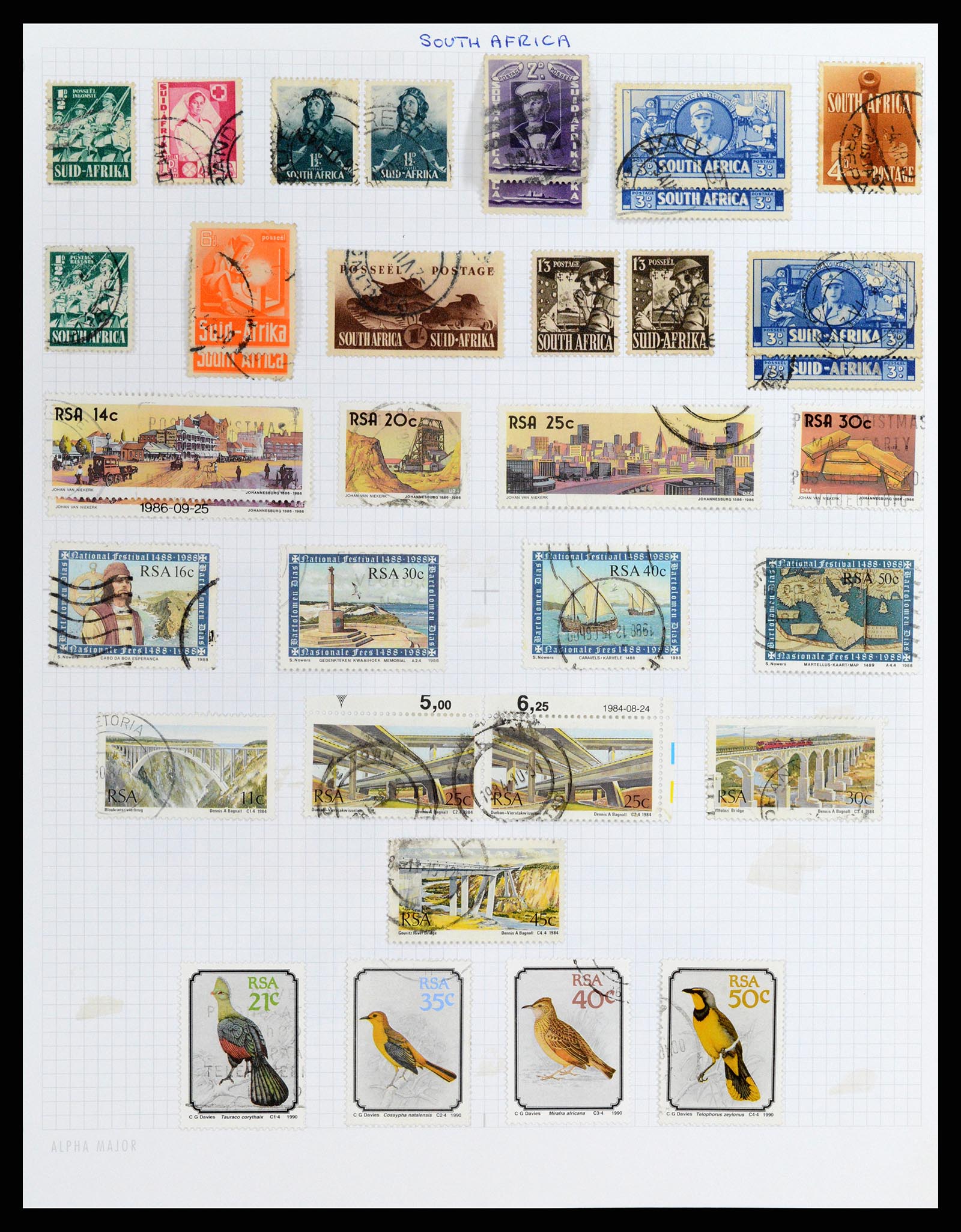 37877 010 - Stamp Collection 37877 Zuid Afrika 1910-2000.