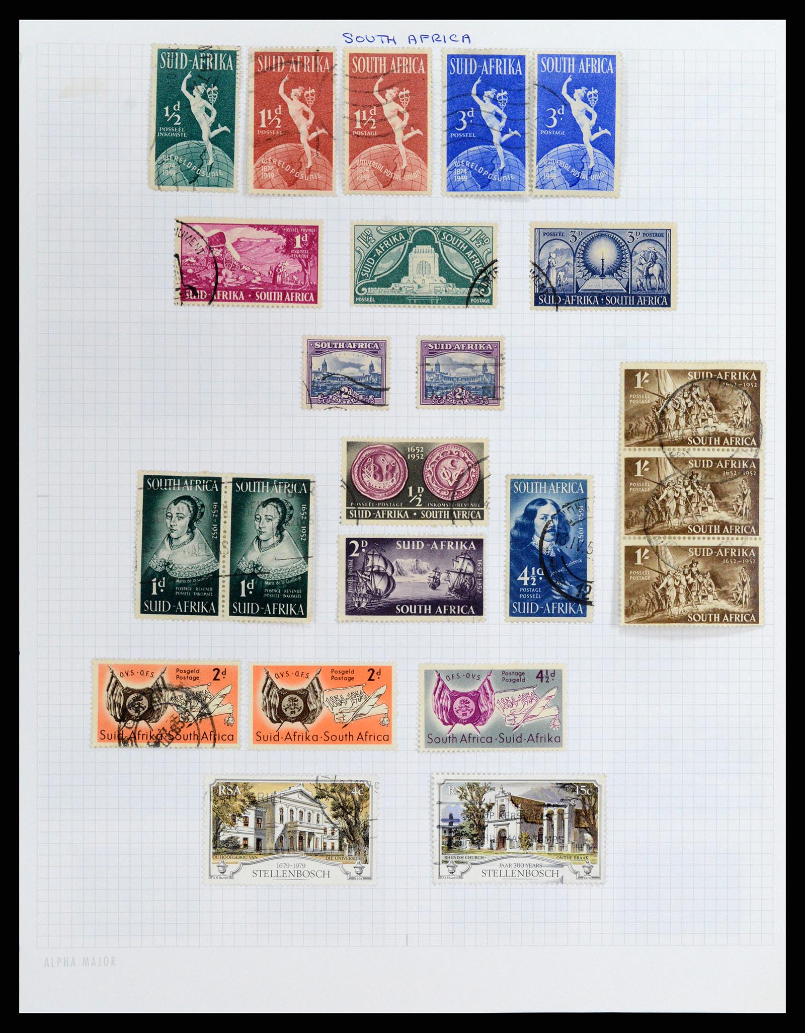37877 011 - Stamp Collection 37877 Zuid Afrika 1910-2000.