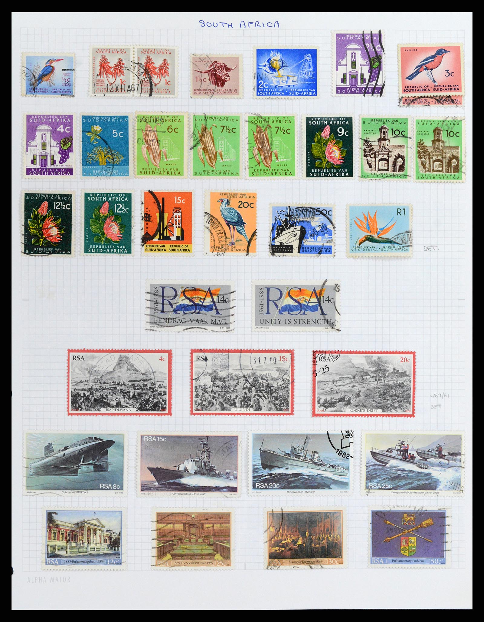 37877 012 - Stamp Collection 37877 Zuid Afrika 1910-2000.