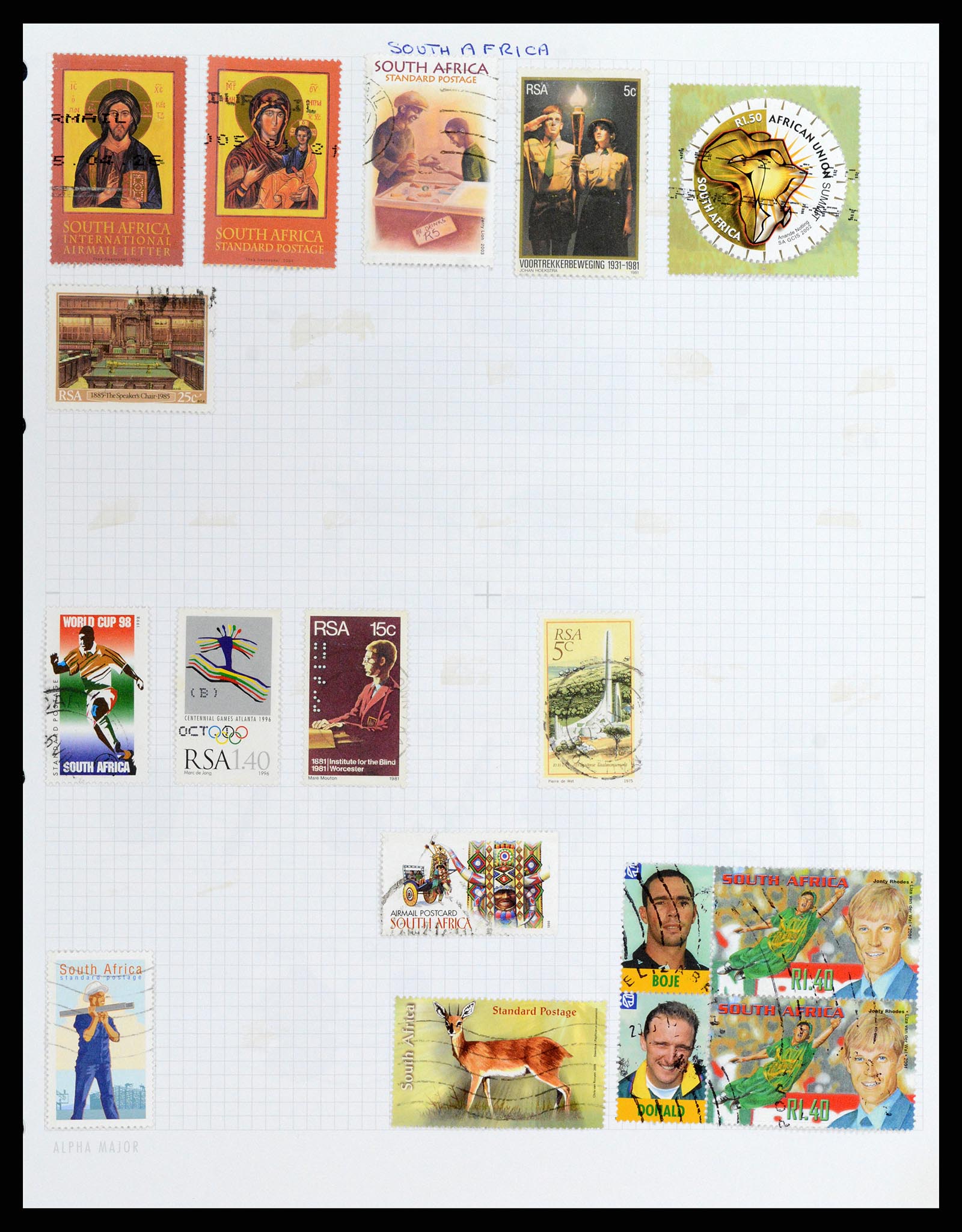 37877 019 - Stamp Collection 37877 Zuid Afrika 1910-2000.