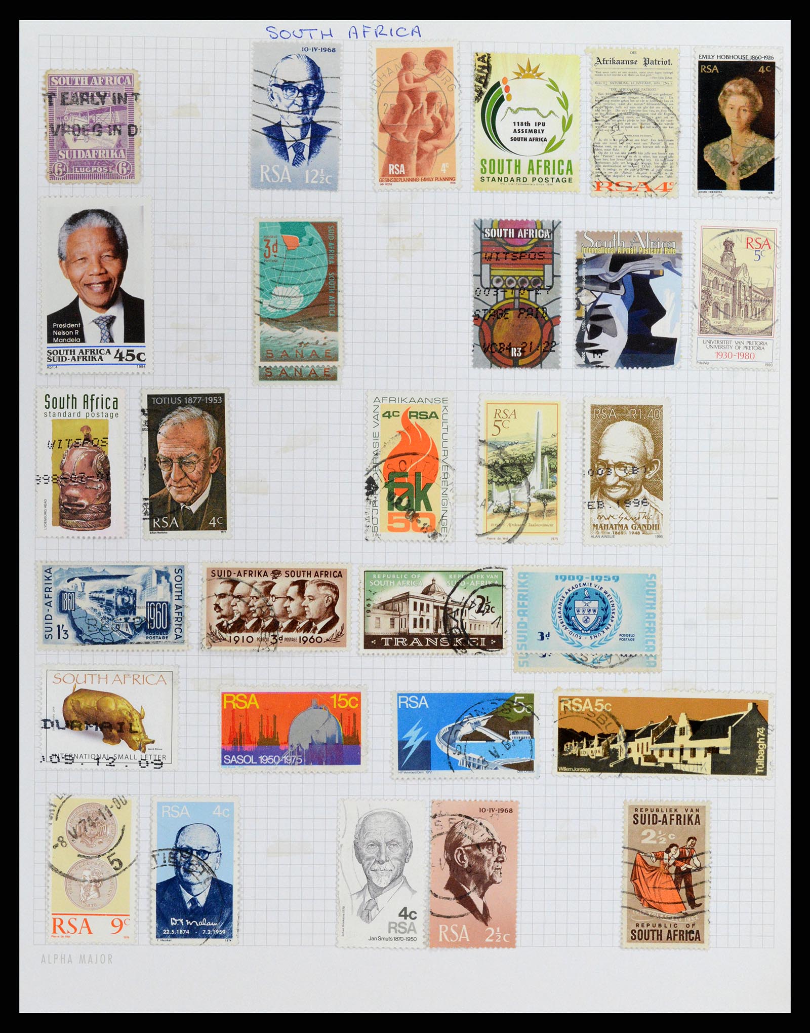 37877 024 - Stamp Collection 37877 Zuid Afrika 1910-2000.