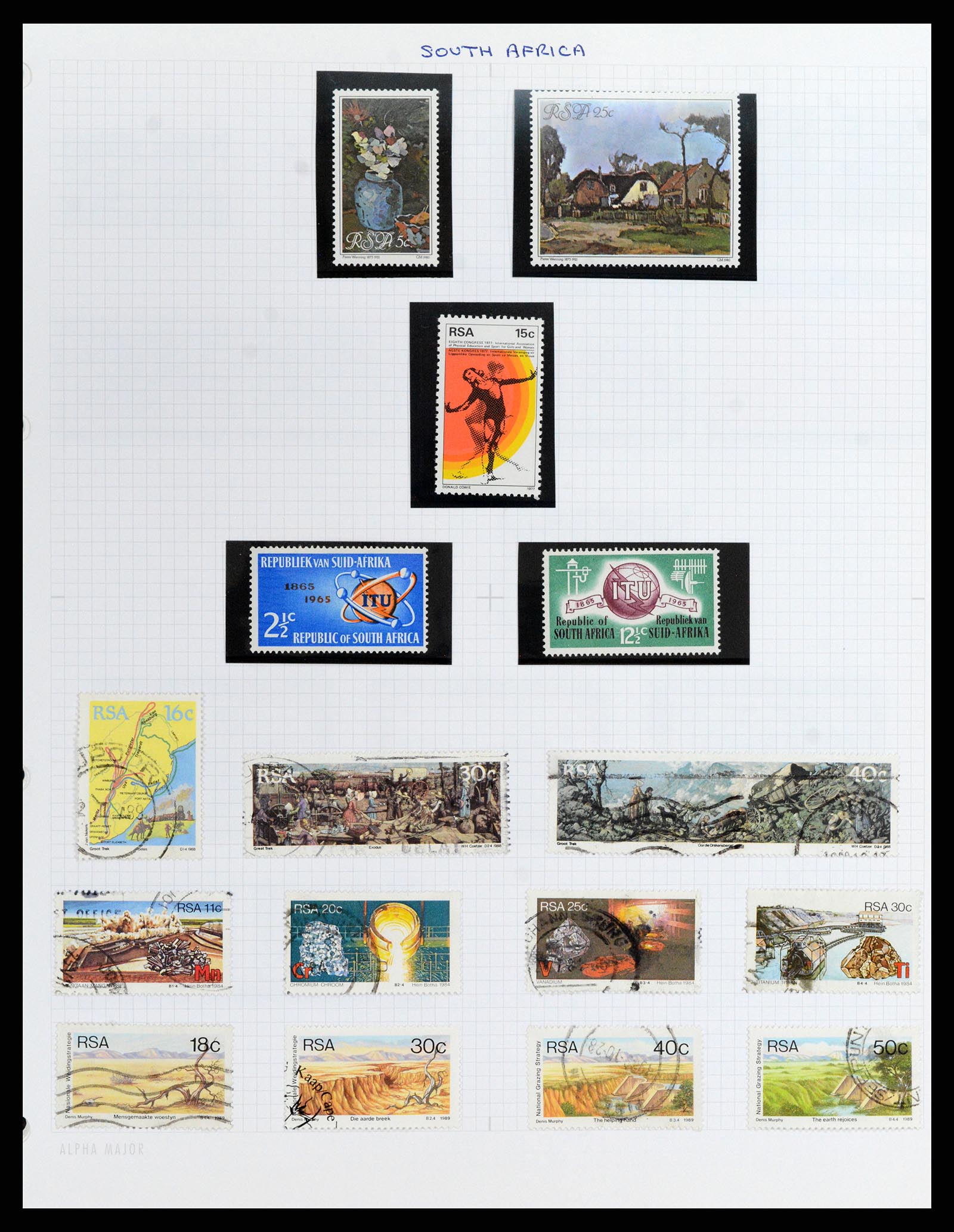 37877 037 - Stamp Collection 37877 Zuid Afrika 1910-2000.