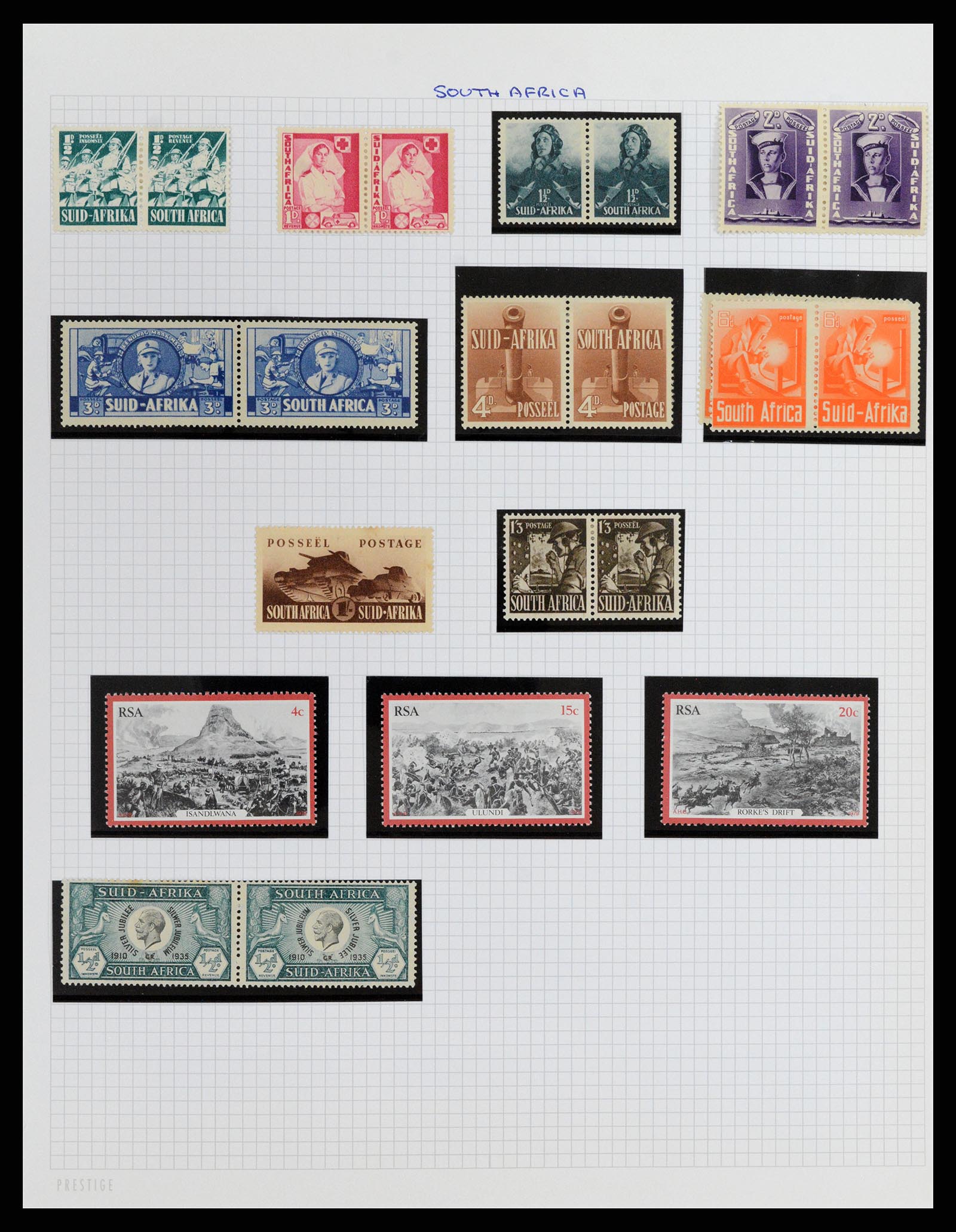 37877 038 - Stamp Collection 37877 Zuid Afrika 1910-2000.