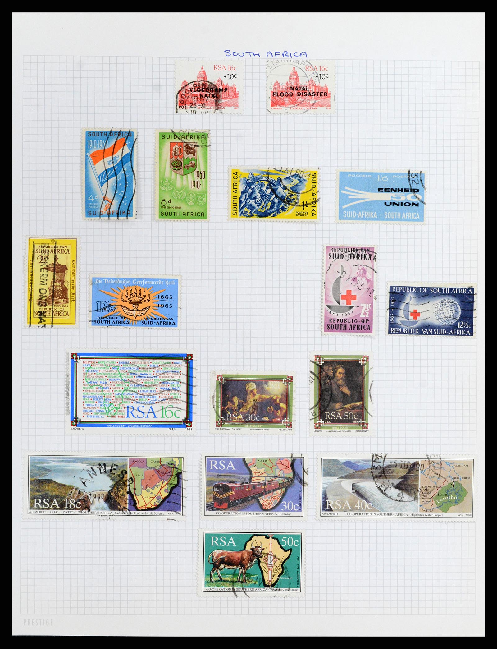 37877 048 - Stamp Collection 37877 Zuid Afrika 1910-2000.