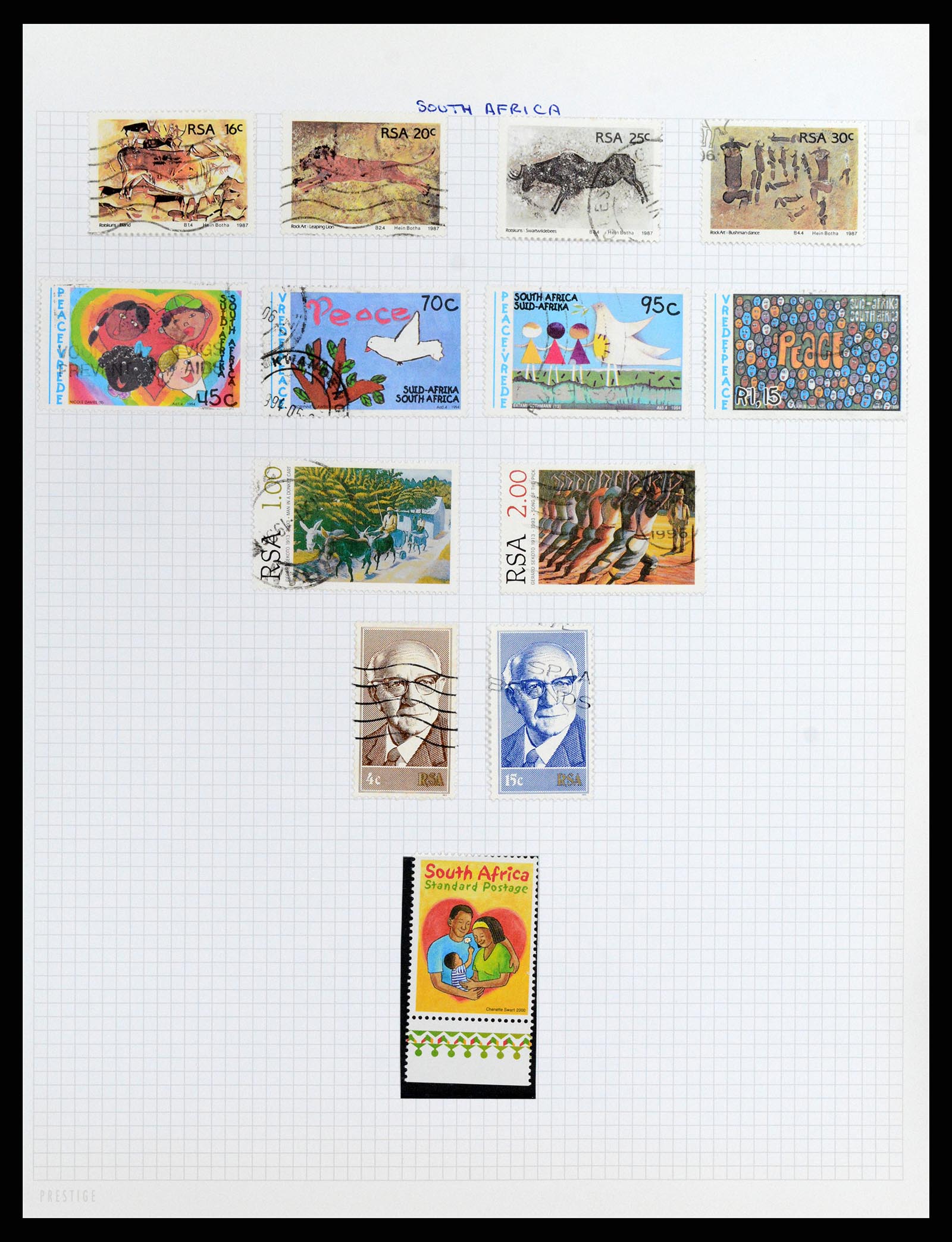 37877 052 - Stamp Collection 37877 Zuid Afrika 1910-2000.