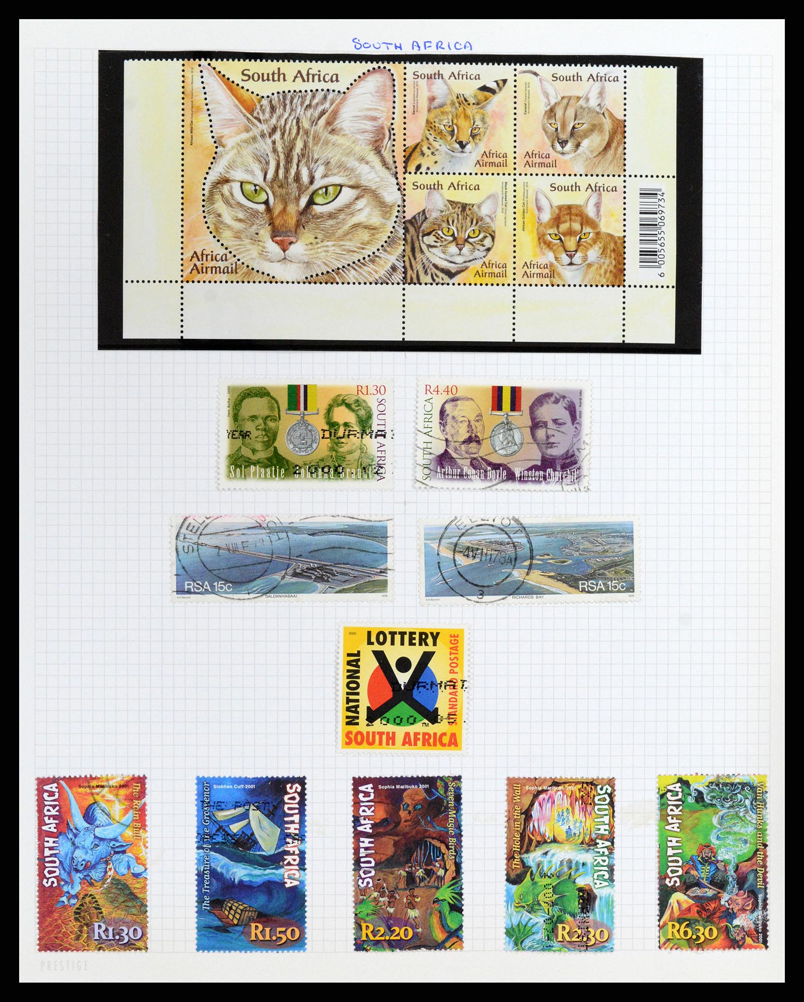 37877 055 - Stamp Collection 37877 Zuid Afrika 1910-2000.
