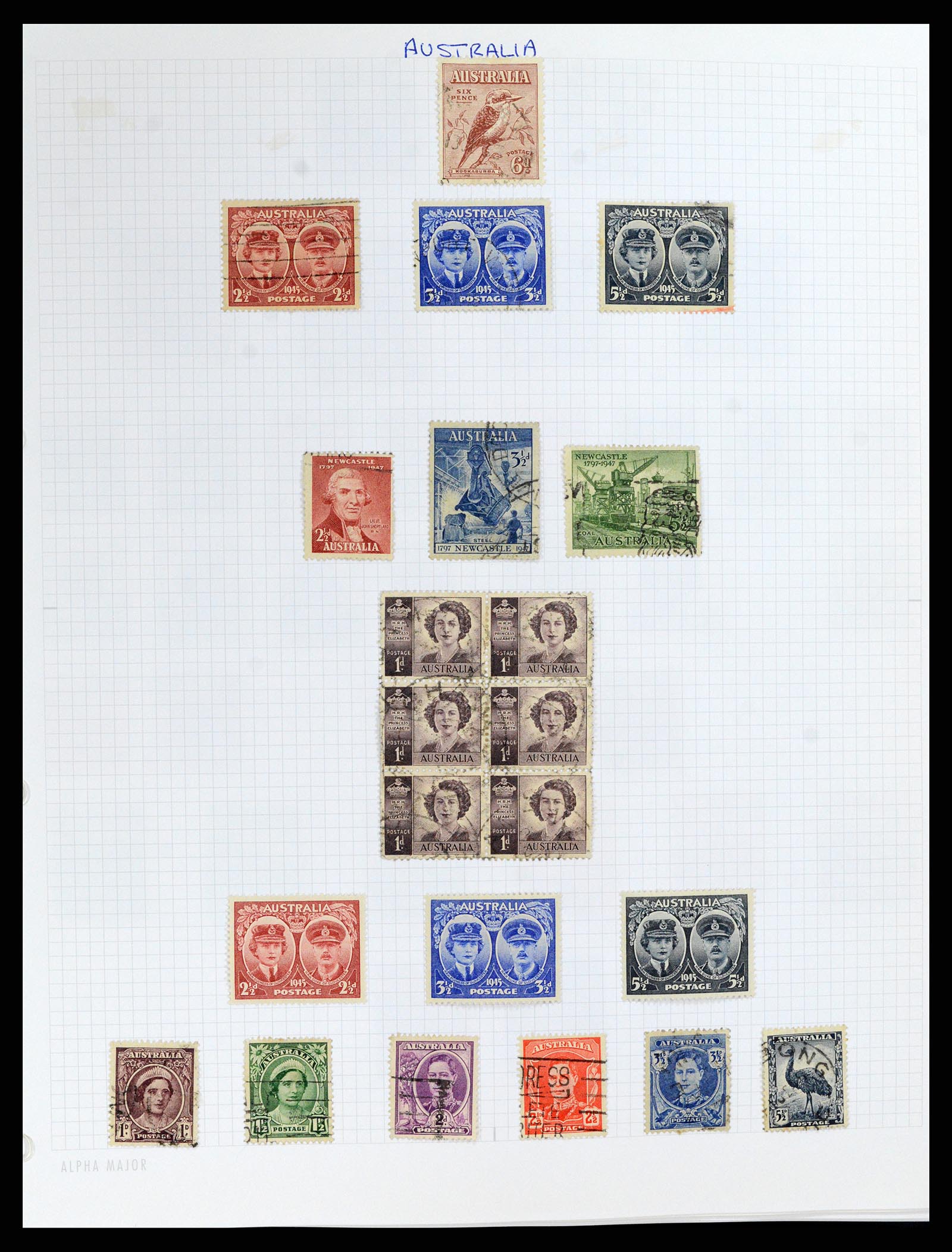 37883 005 - Postzegelverzameling 37883 Australië 1913-2015.