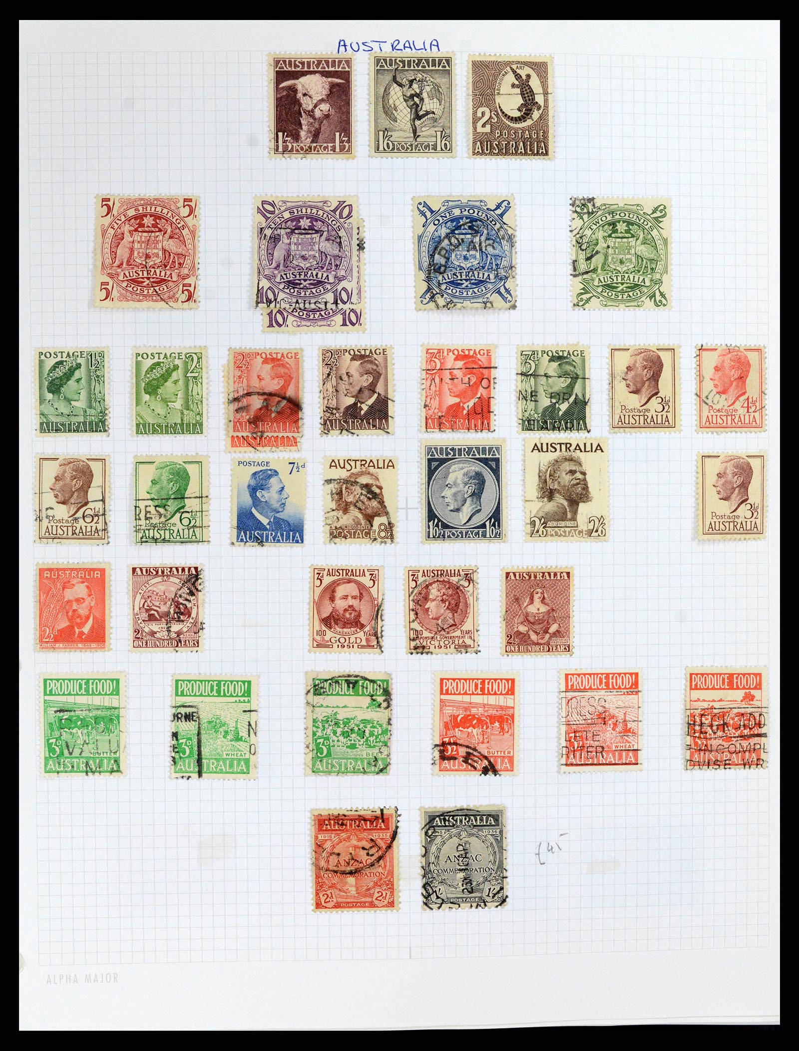37883 006 - Postzegelverzameling 37883 Australië 1913-2015.