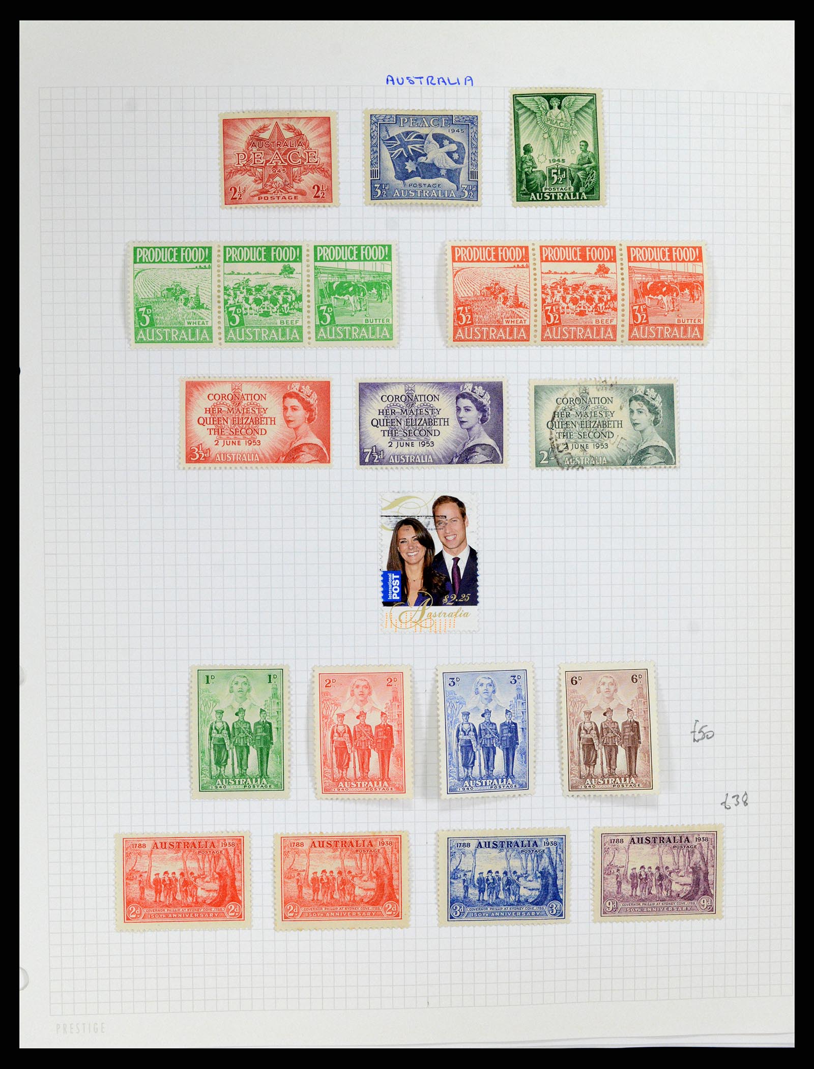 37883 007 - Postzegelverzameling 37883 Australië 1913-2015.