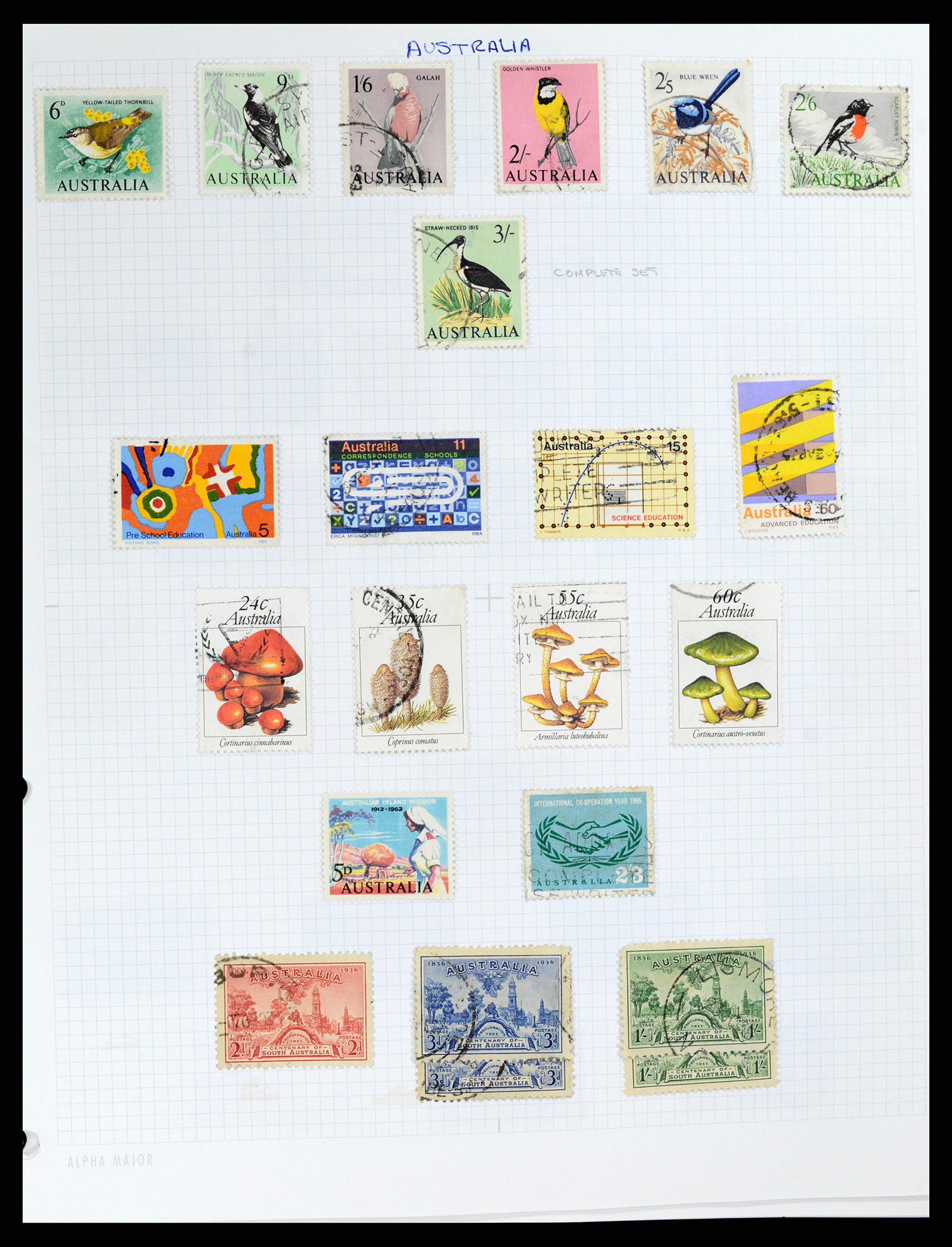 37883 011 - Postzegelverzameling 37883 Australië 1913-2015.