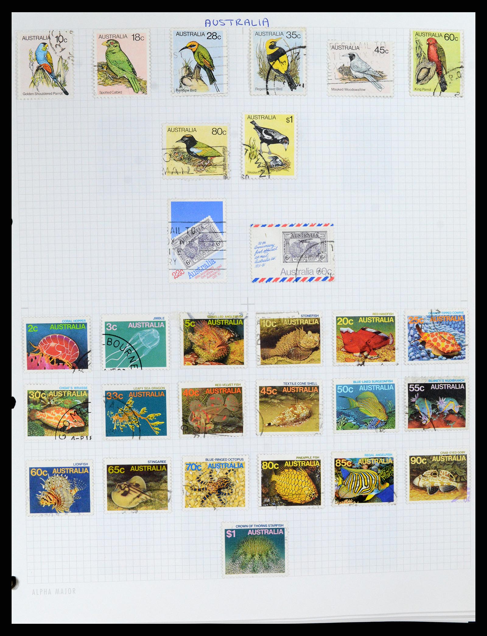 37883 014 - Postzegelverzameling 37883 Australië 1913-2015.