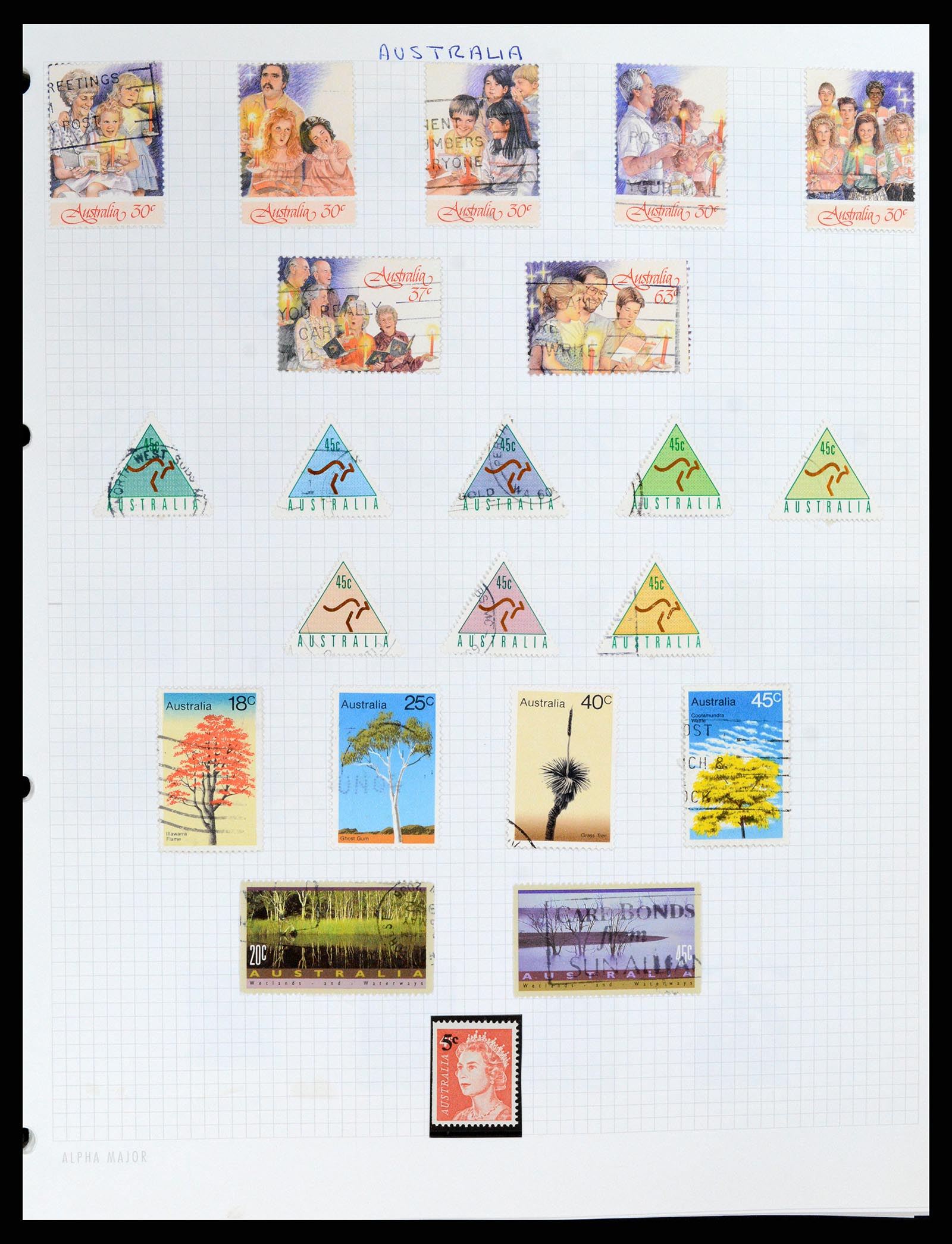37883 020 - Postzegelverzameling 37883 Australië 1913-2015.