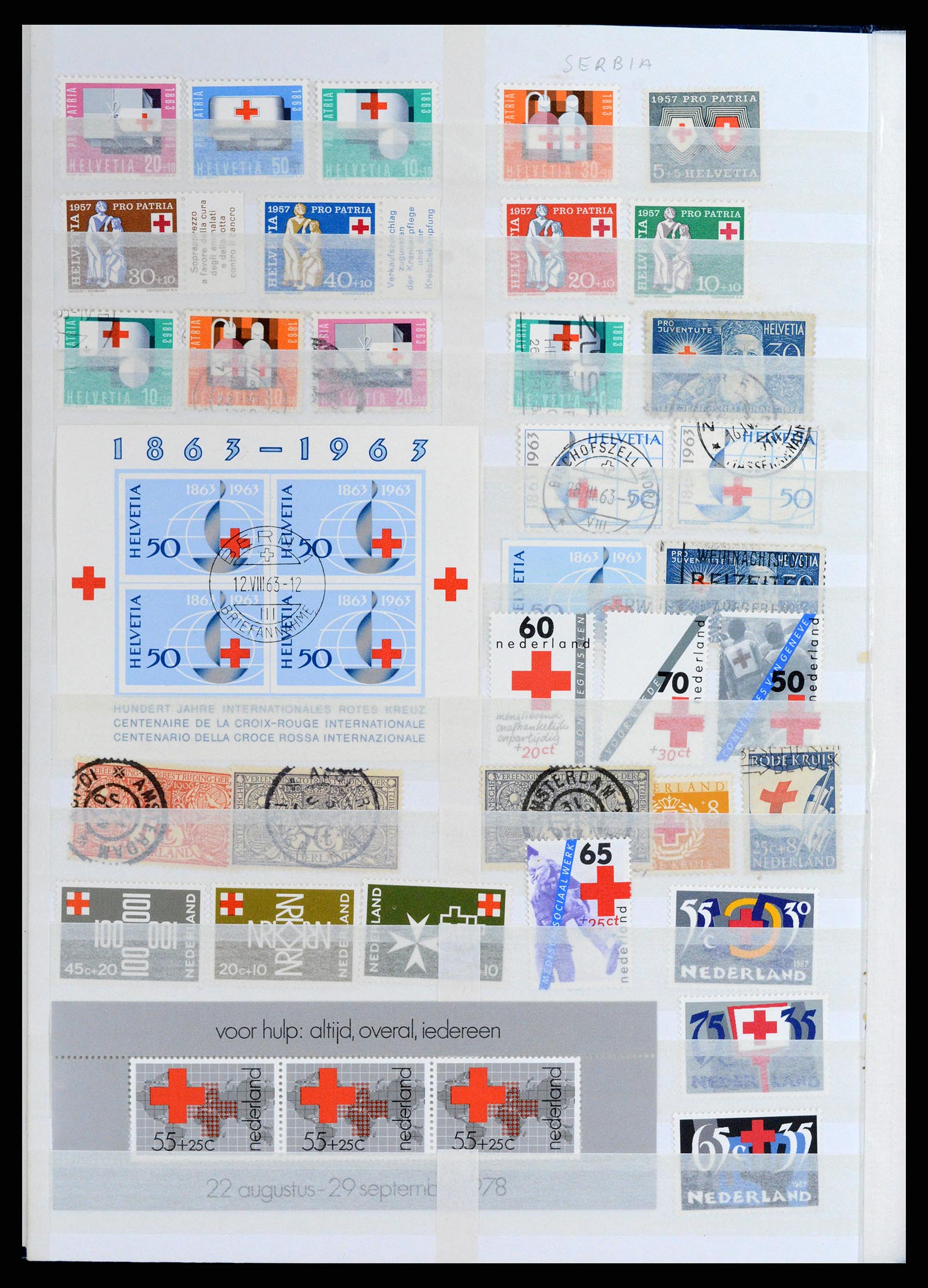 37885 009 - Postzegelverzameling 37885 Motief Rode Kruis 1906-2000.
