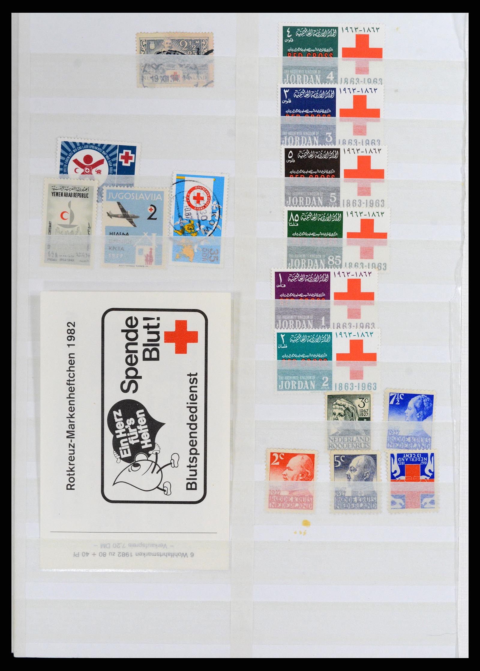 37885 041 - Postzegelverzameling 37885 Motief Rode Kruis 1906-2000.