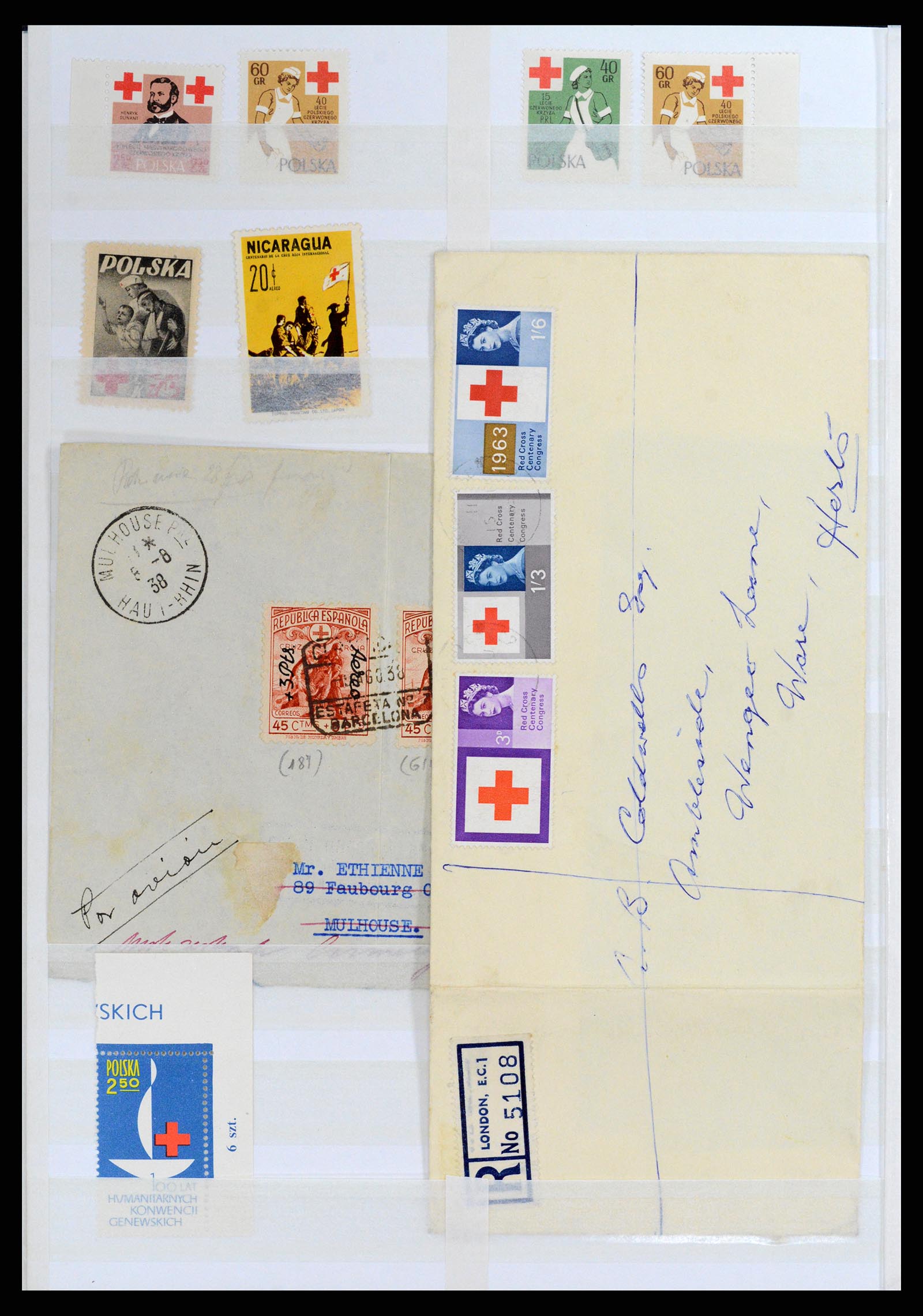 37885 045 - Postzegelverzameling 37885 Motief Rode Kruis 1906-2000.