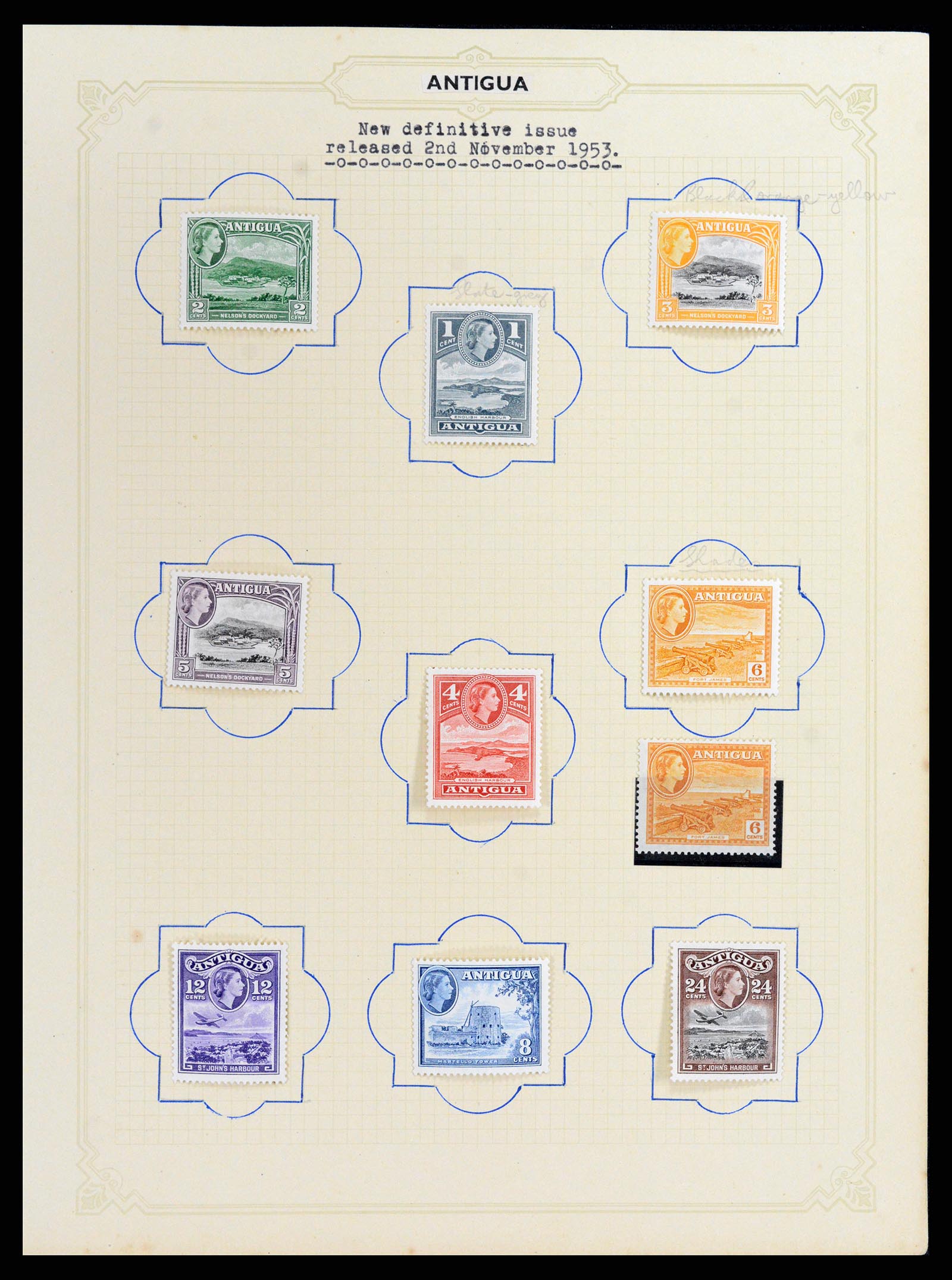 37886 008 - Postzegelverzameling 37886 Antigua 1937-1970.