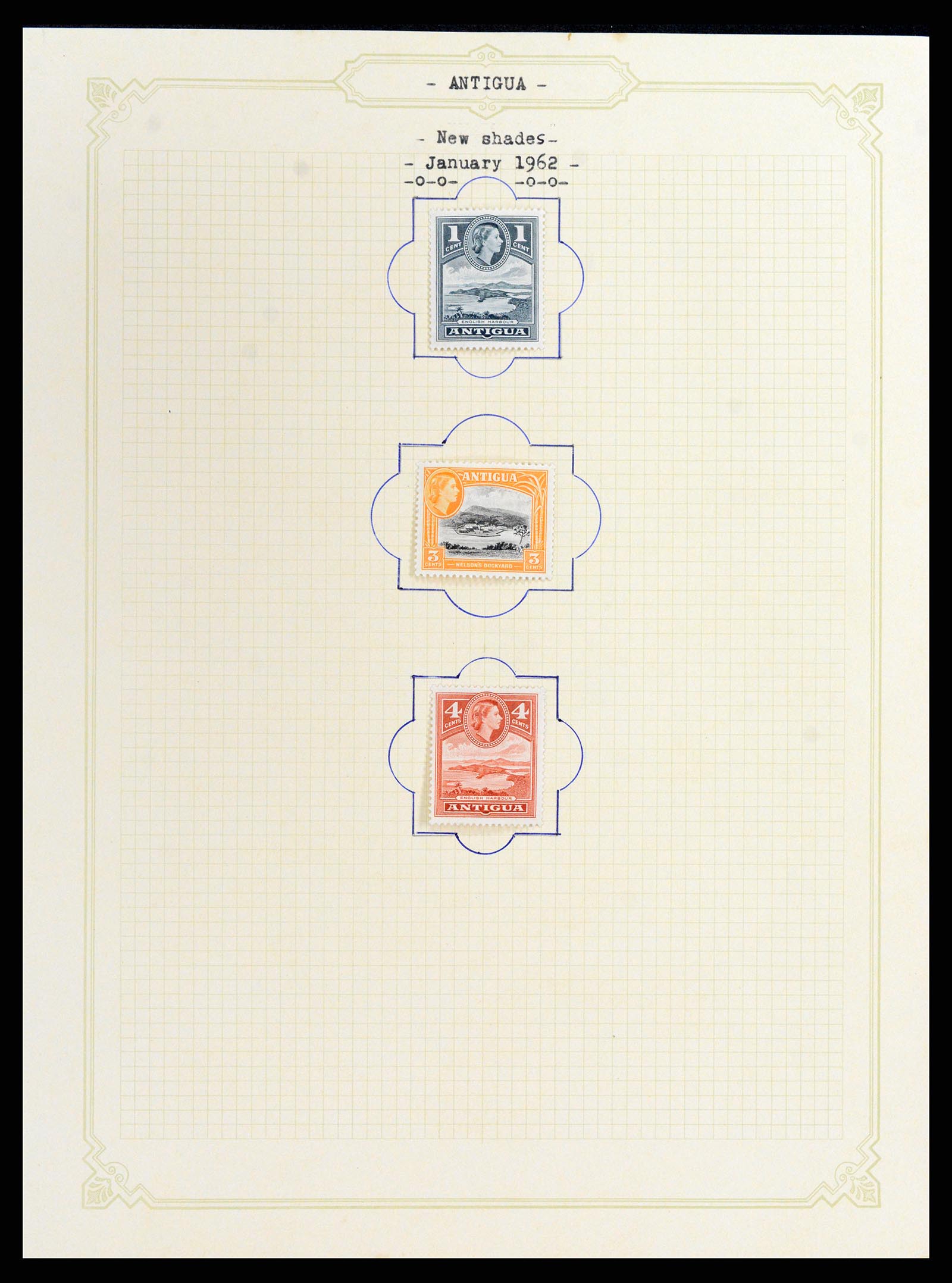 37886 009 - Postzegelverzameling 37886 Antigua 1937-1970.