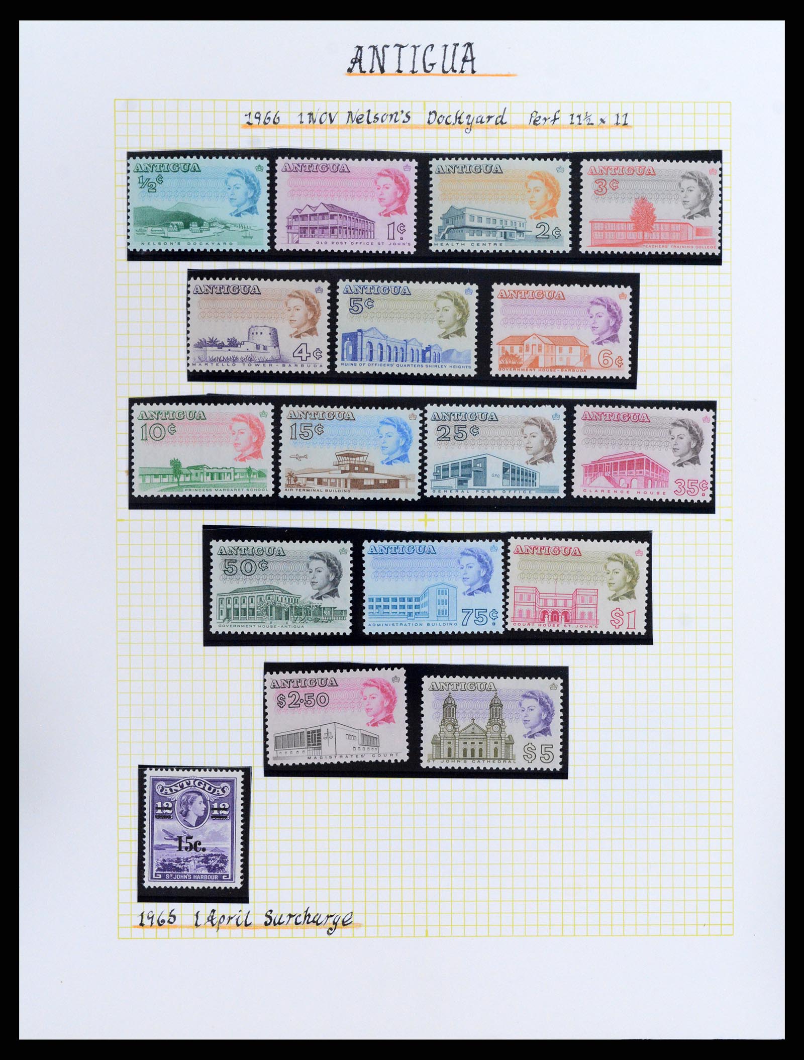 37886 020 - Postzegelverzameling 37886 Antigua 1937-1970.