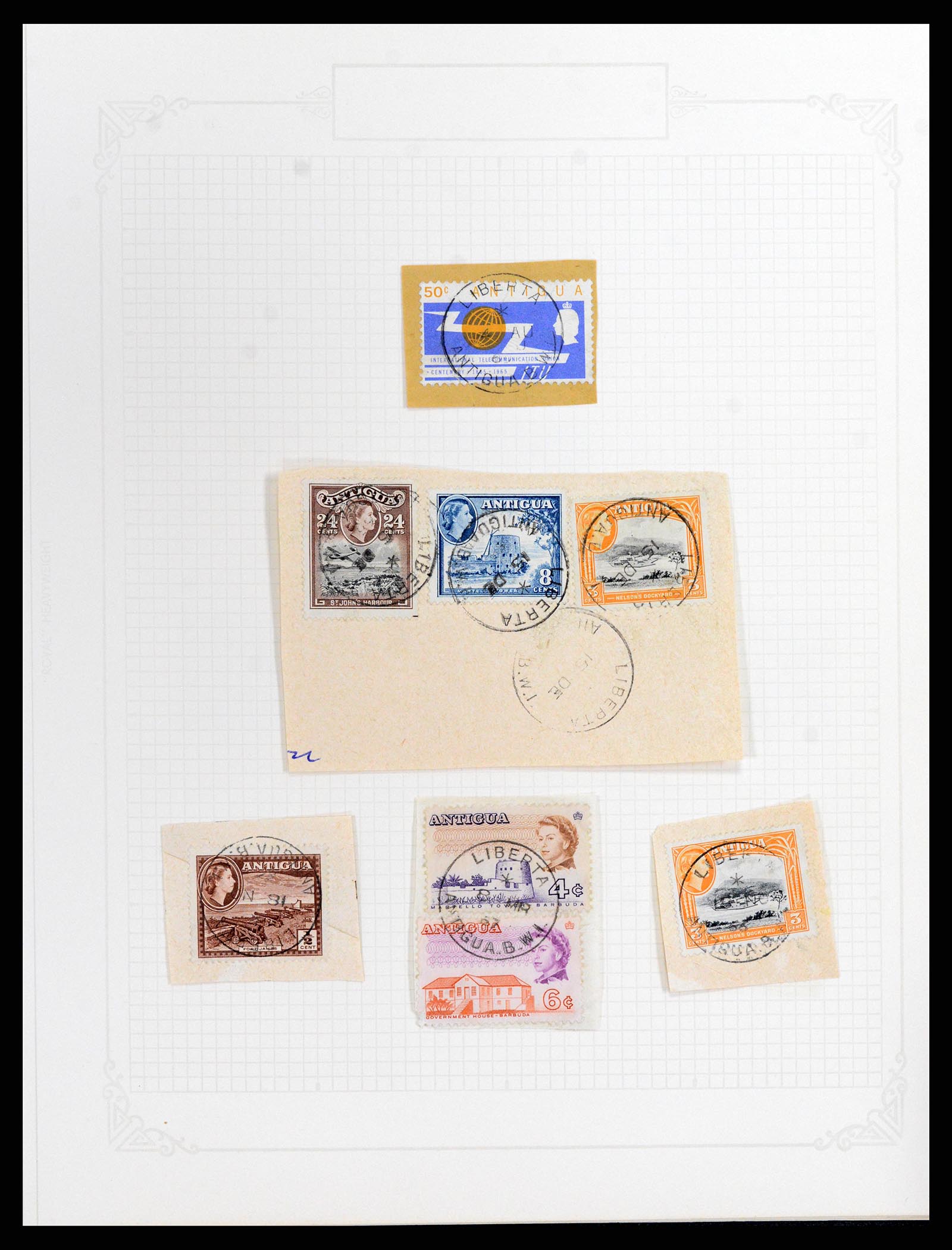 37886 021 - Stamp Collection 37886 Antigua 1937-1970.