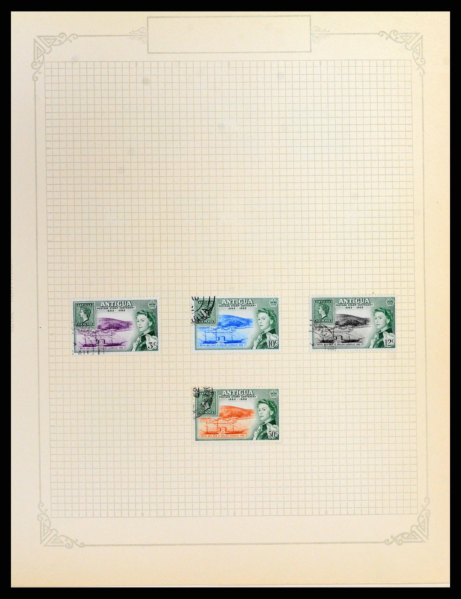 37886 028 - Stamp Collection 37886 Antigua 1937-1970.