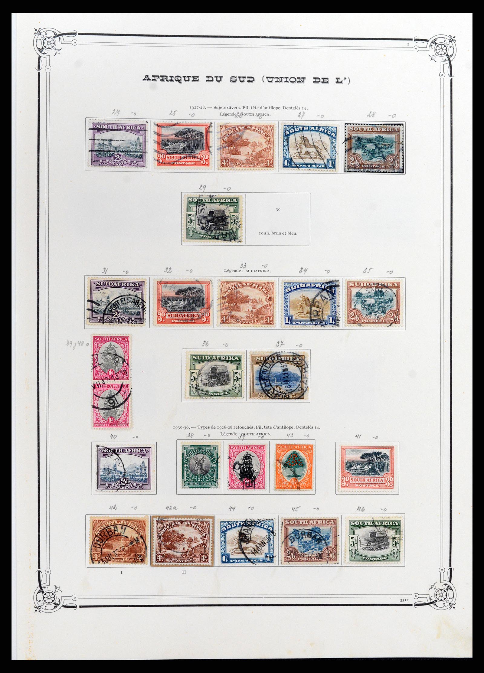 37891 002 - Stamp Collection 37891 South Africa and territories 1910-1980.