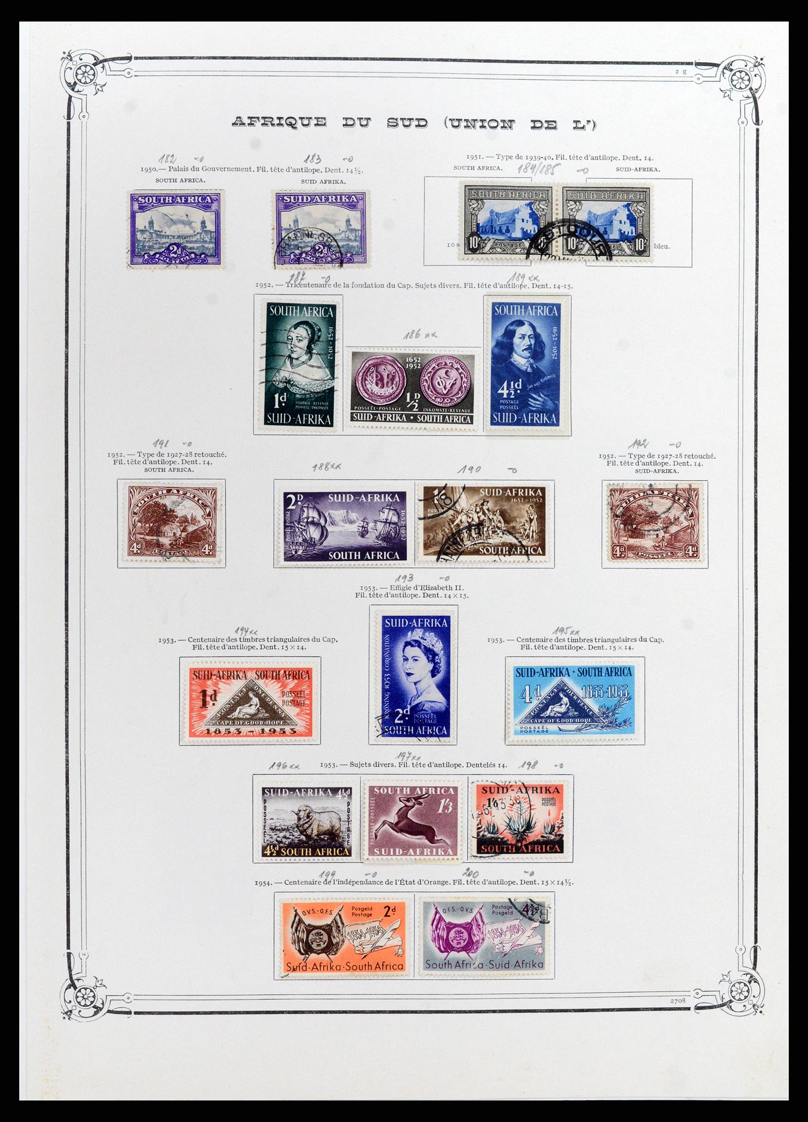 37891 009 - Stamp Collection 37891 South Africa and territories 1910-1980.