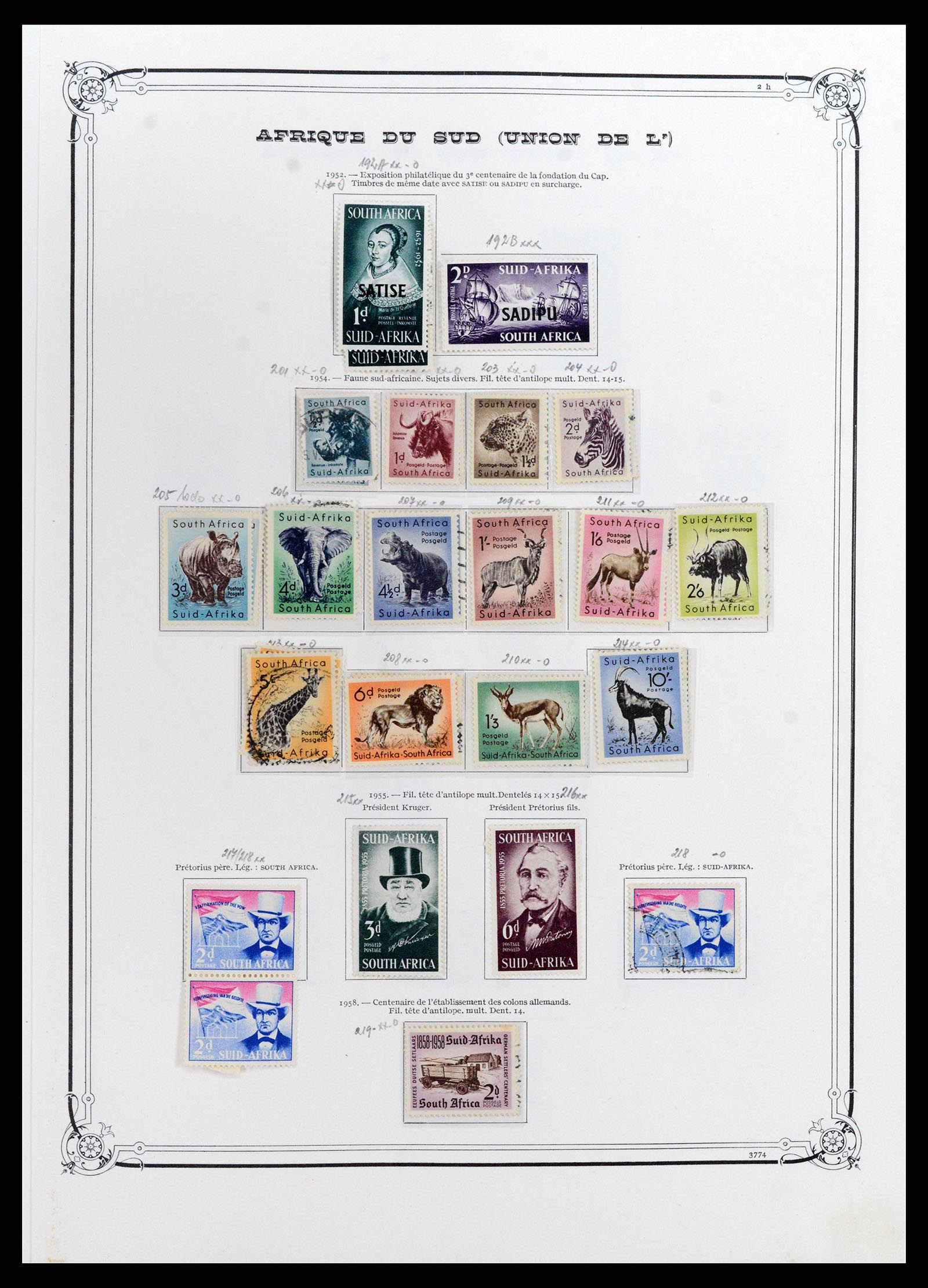 37891 010 - Stamp Collection 37891 South Africa and territories 1910-1980.