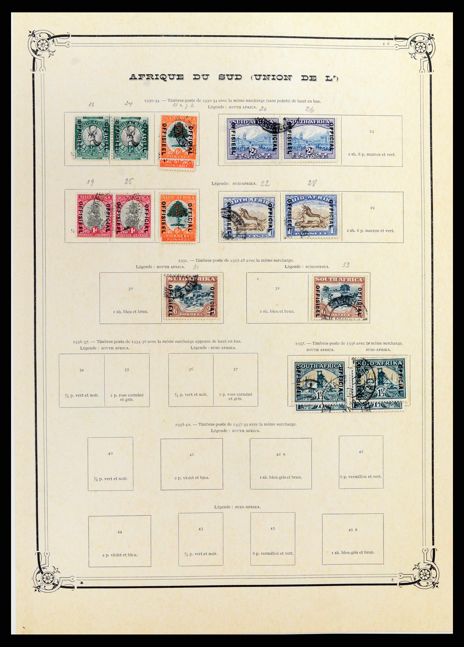 37891 033 - Stamp Collection 37891 South Africa and territories 1910-1980.