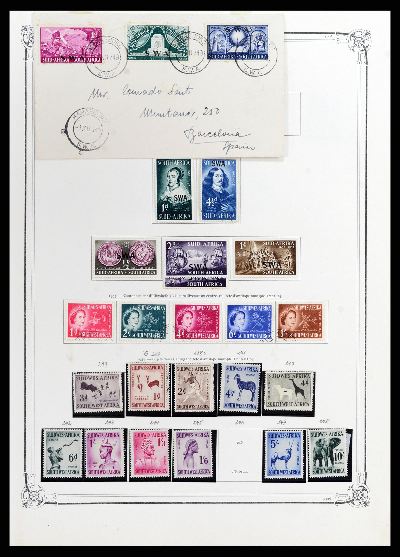 37891 073 - Stamp Collection 37891 South Africa and territories 1910-1980.