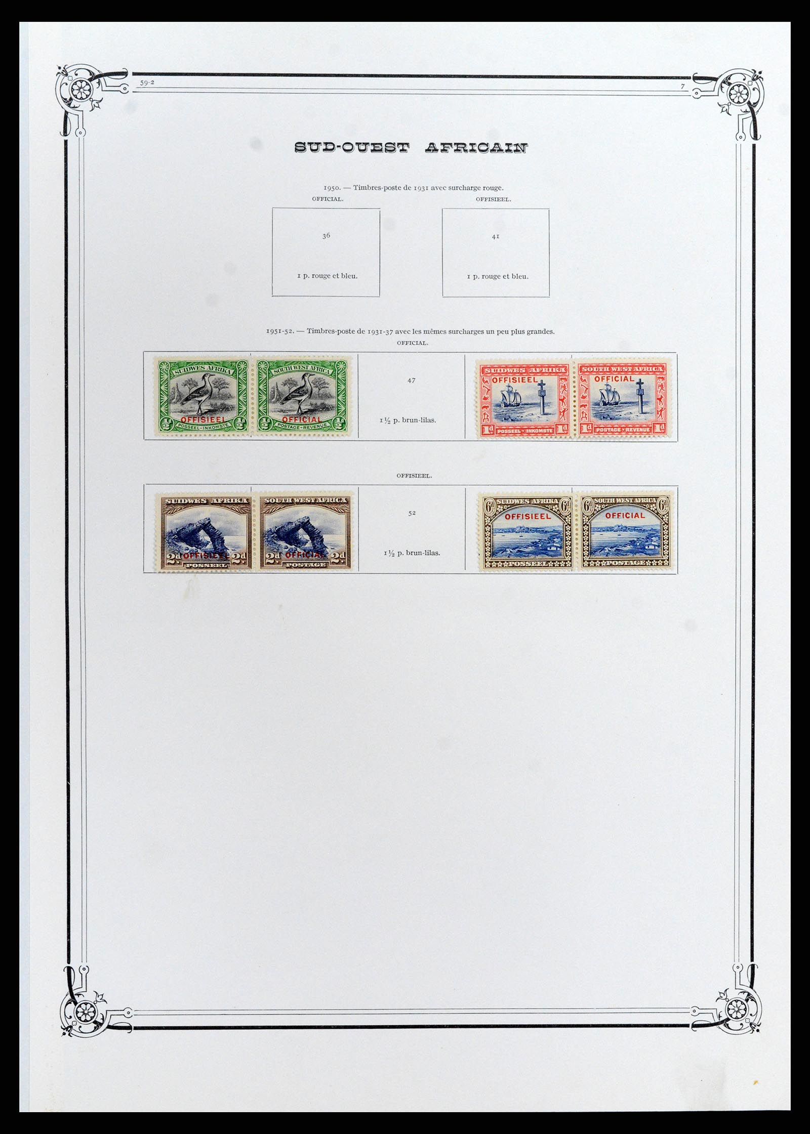 37891 090 - Stamp Collection 37891 South Africa and territories 1910-1980.