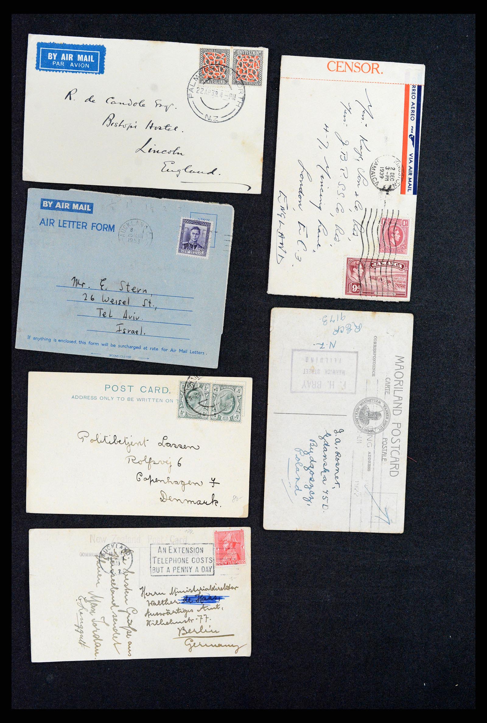 37893 015 - Postzegelverzameling 37893 Engelse koloniën brieven 1888-1960.