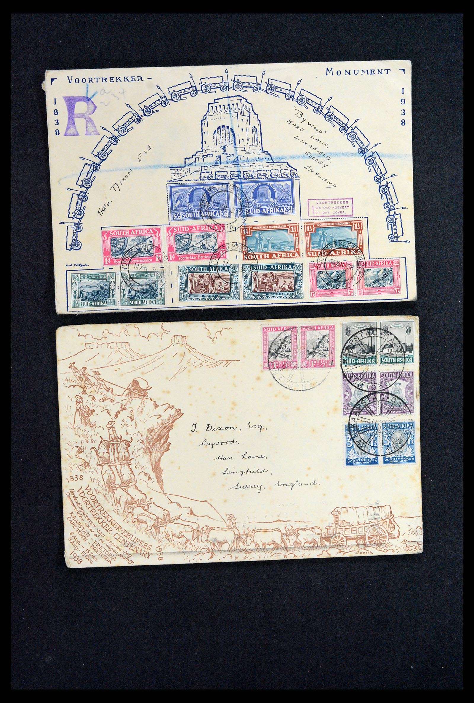 37893 018 - Postzegelverzameling 37893 Engelse koloniën brieven 1888-1960.