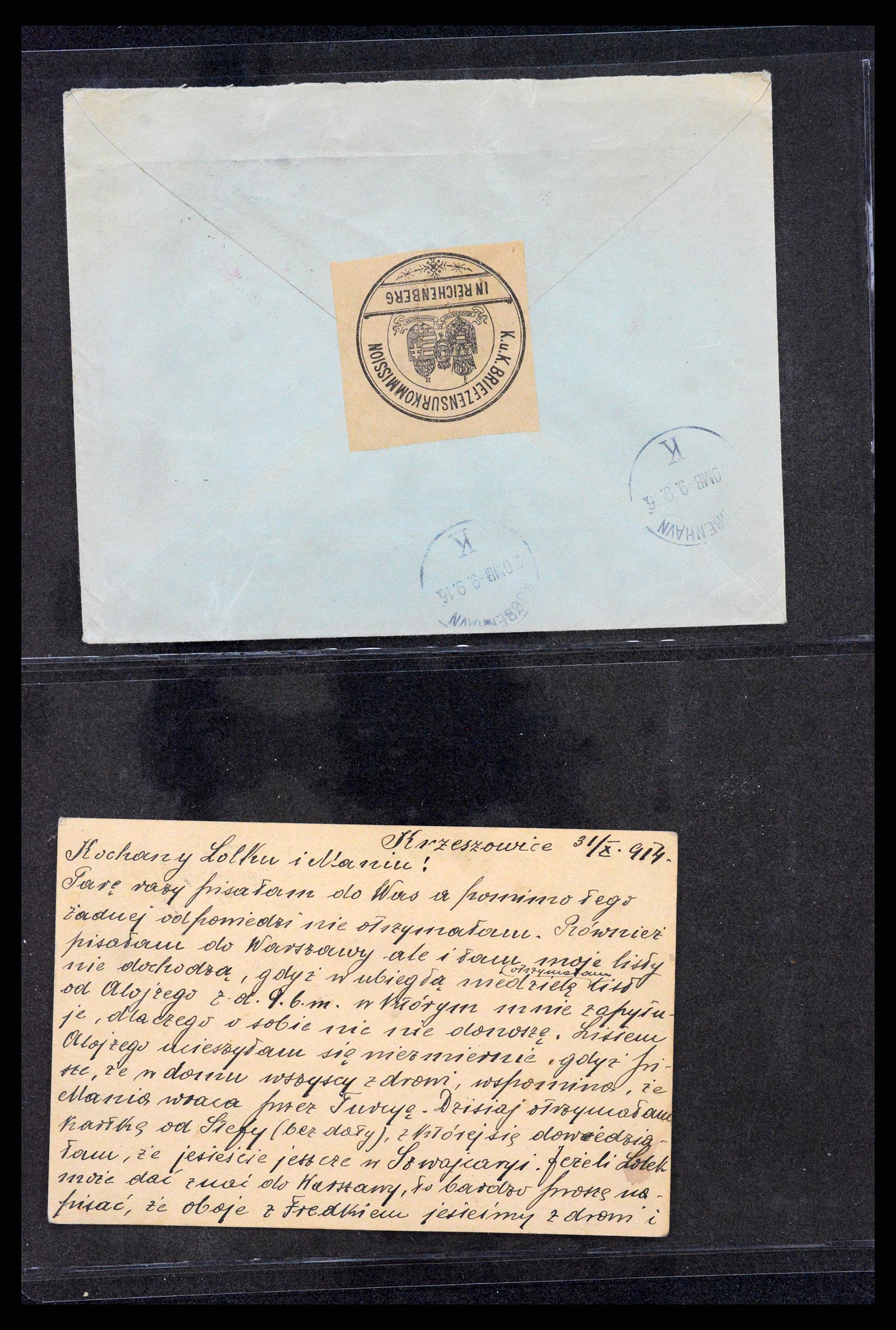 37894 002 - Postzegelverzameling 37894 Oostenrijk brieven 1896-1922.