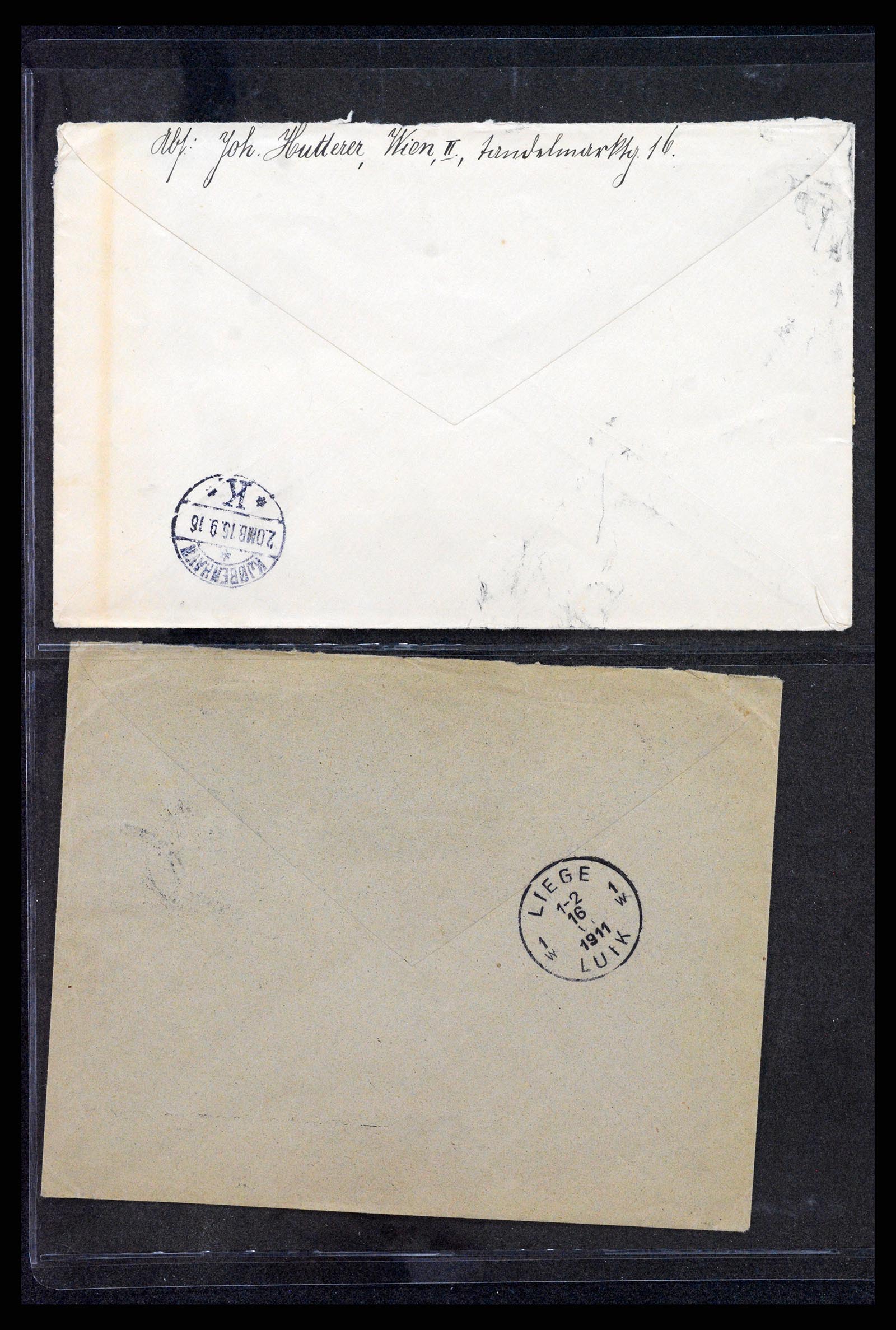 37894 005 - Postzegelverzameling 37894 Oostenrijk brieven 1896-1922.