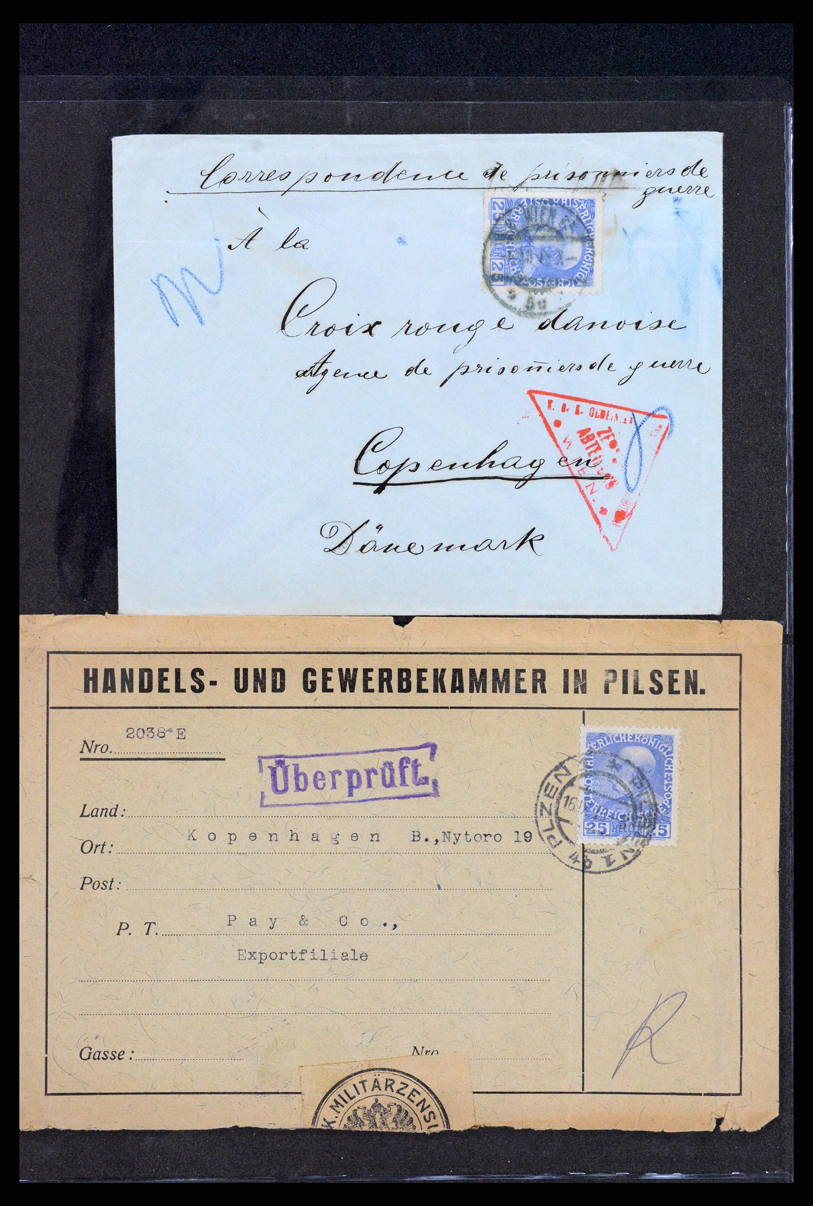 37894 010 - Postzegelverzameling 37894 Oostenrijk brieven 1896-1922.