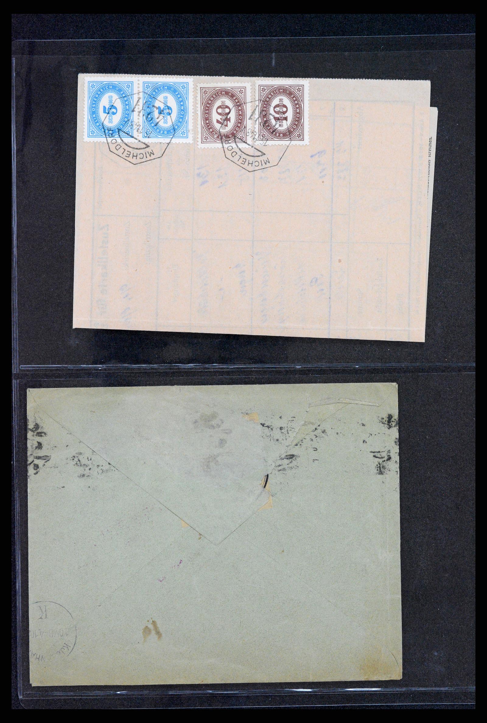 37894 024 - Postzegelverzameling 37894 Oostenrijk brieven 1896-1922.