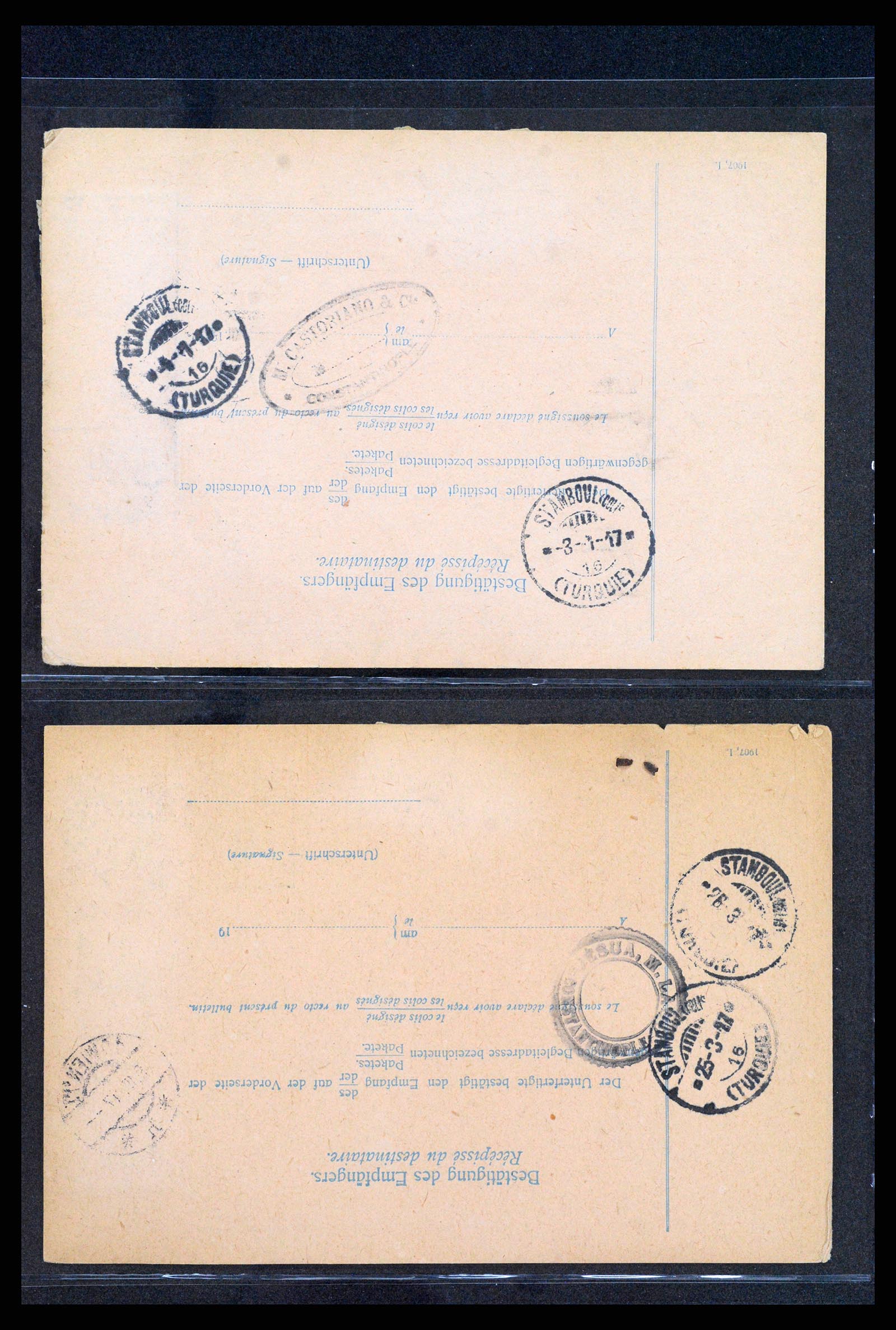 37894 038 - Postzegelverzameling 37894 Oostenrijk brieven 1896-1922.