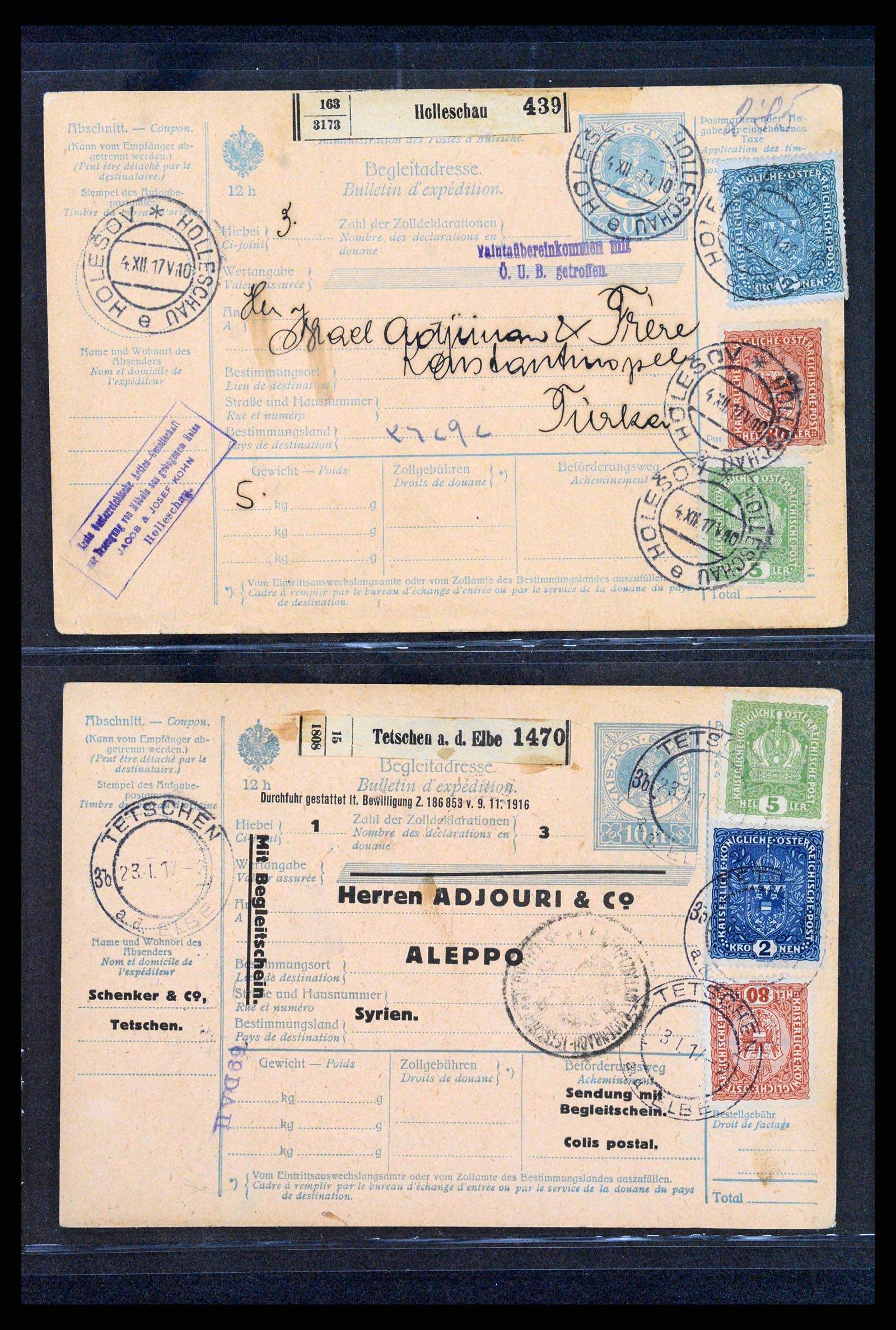 37894 039 - Postzegelverzameling 37894 Oostenrijk brieven 1896-1922.