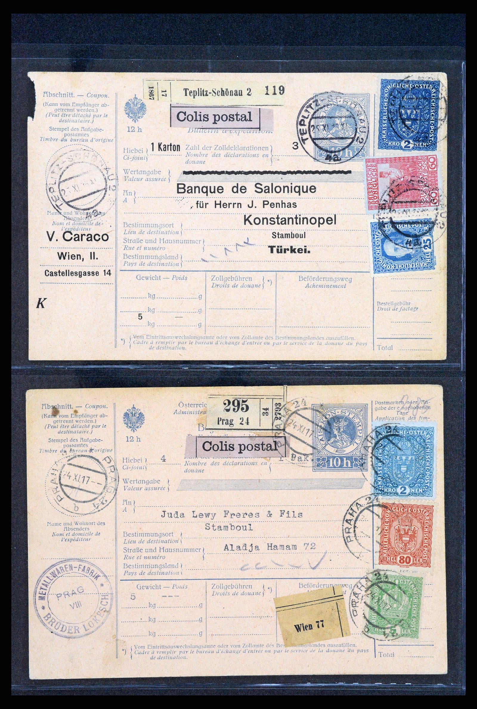 37894 045 - Postzegelverzameling 37894 Oostenrijk brieven 1896-1922.