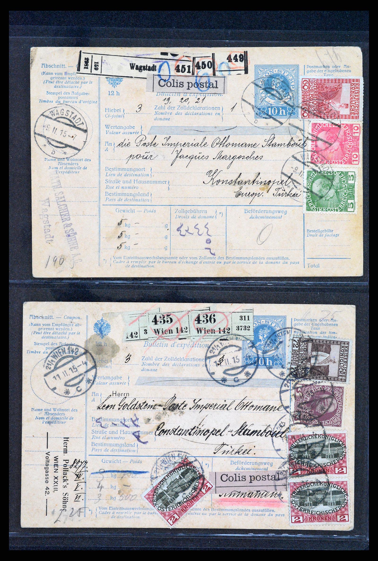 37894 047 - Postzegelverzameling 37894 Oostenrijk brieven 1896-1922.