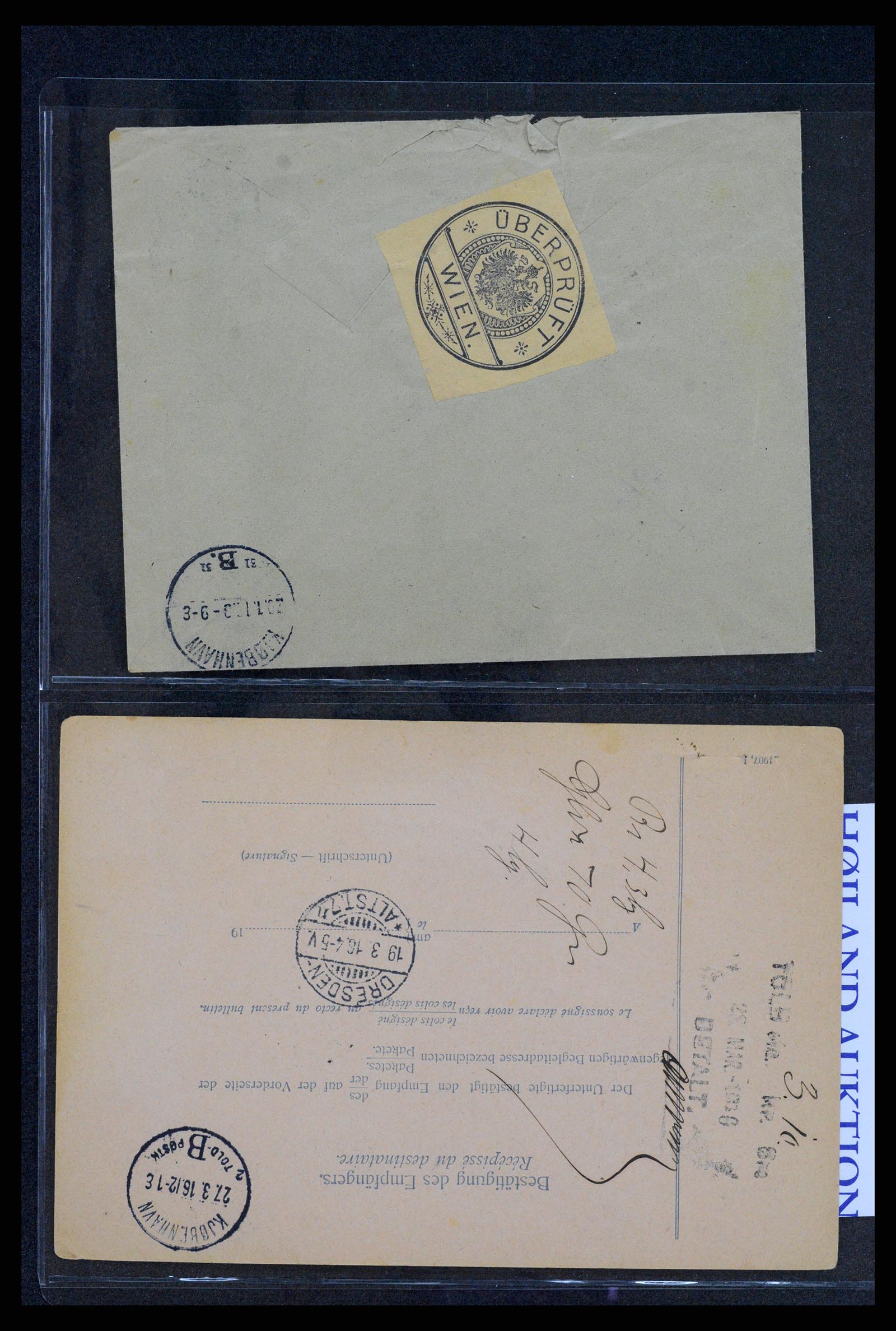 37894 050 - Postzegelverzameling 37894 Oostenrijk brieven 1896-1922.